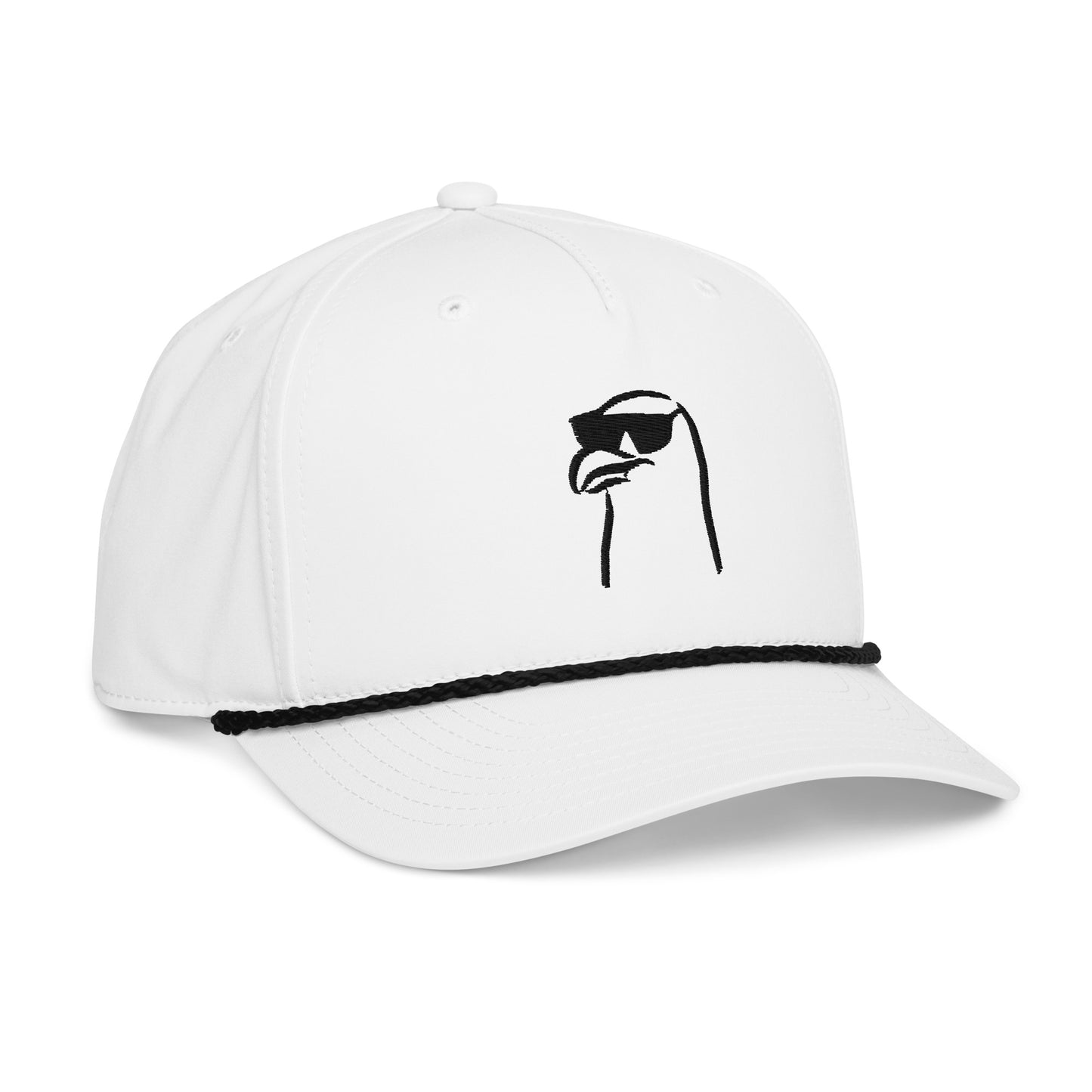 Steve the Seagull | Rope Hat-whiteblack-Shore Lines Apparel Co.
