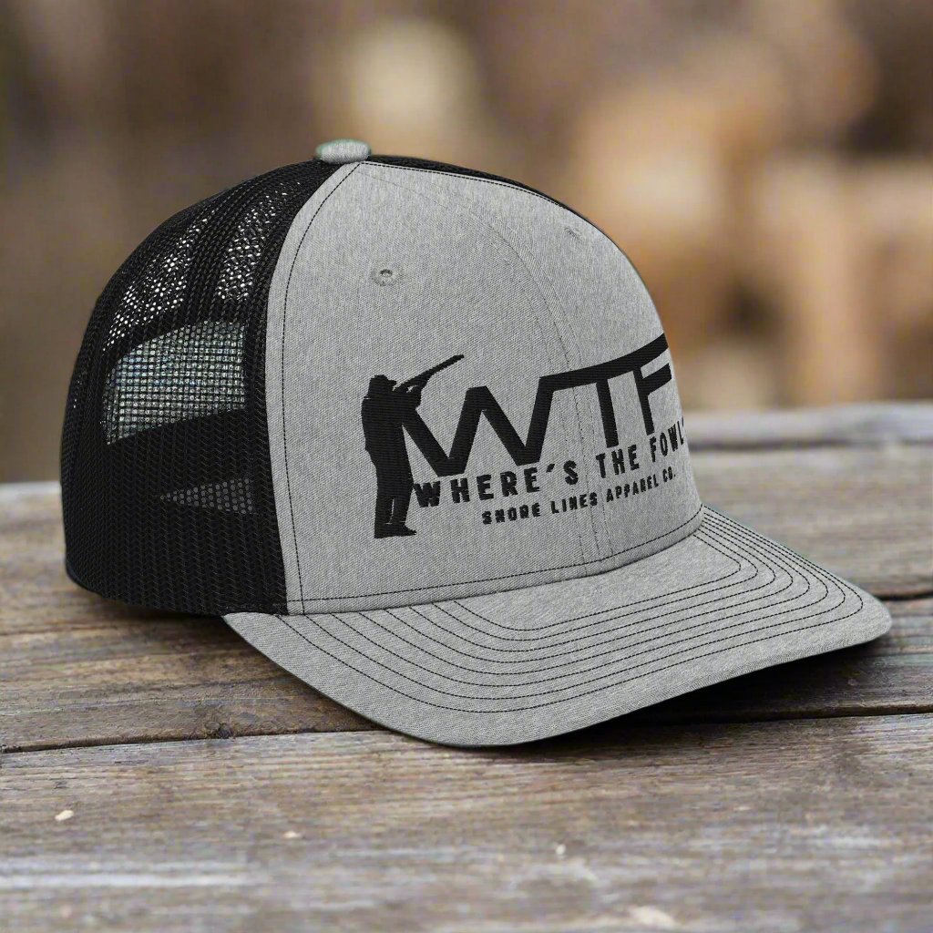 WTF | Hat-heathergreyblack-Shore Lines Apparel Co.