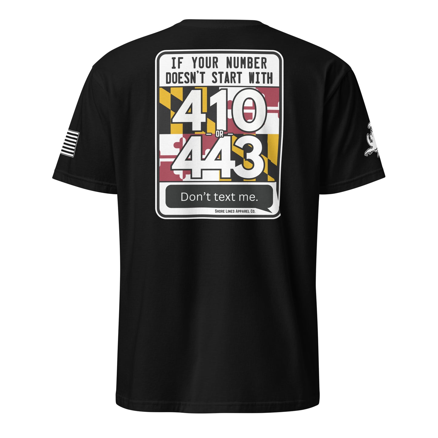 410/443 Area Code | SS P-black-Shore Lines Apparel Co.