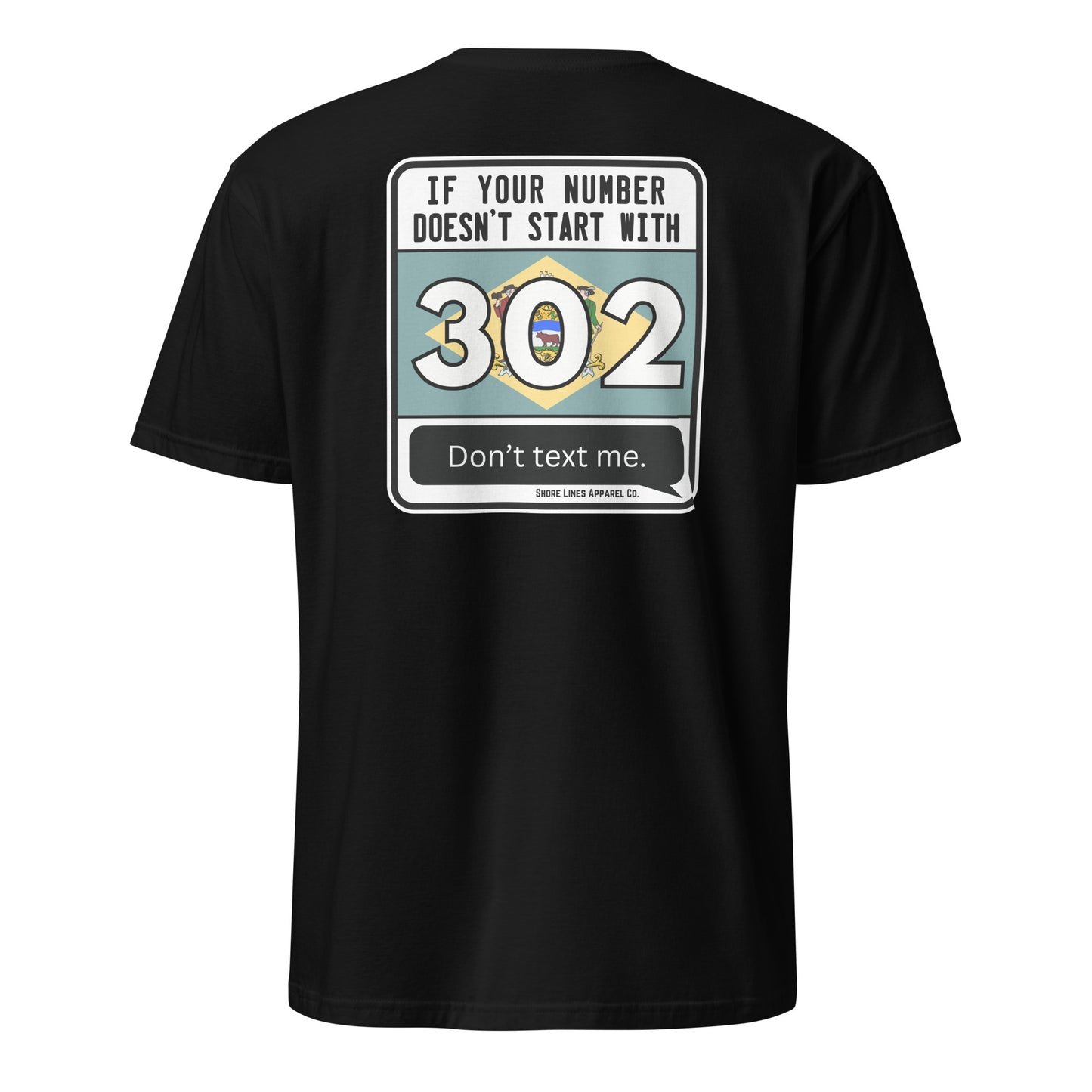 302 Area Code | SS-black-Shore Lines Apparel Co.