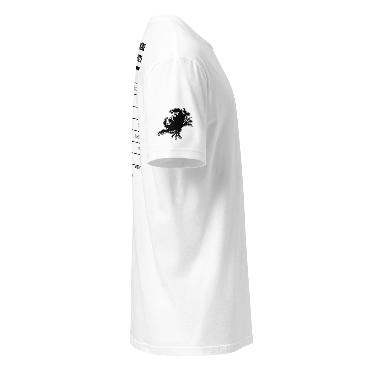 Nutrition Facts | Short Sleeve P-white-Shore Lines Apparel Co.