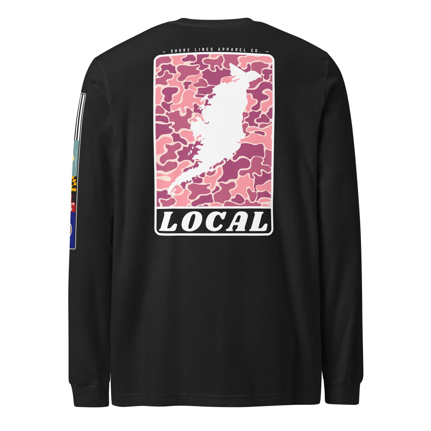 LOCAL (pink) | Core LS P-black-Shore Lines Apparel Co.