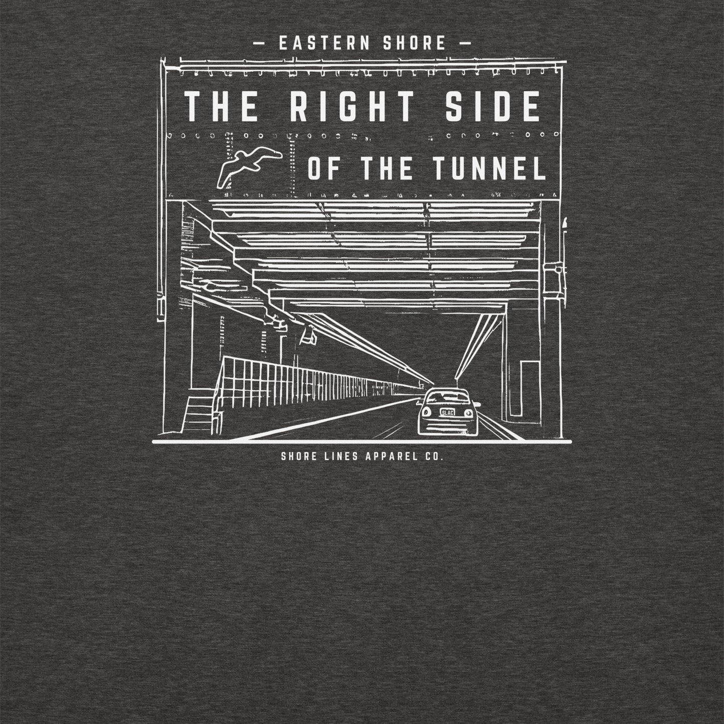 The Right Side CBBT | Hoodie-charcoalheather-Shore Lines Apparel Co.