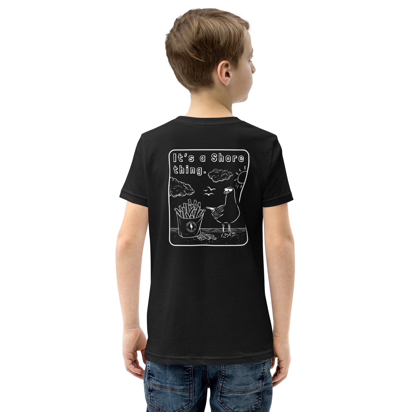A Shore Thing | Youth SS-black-Shore Lines Apparel Co.