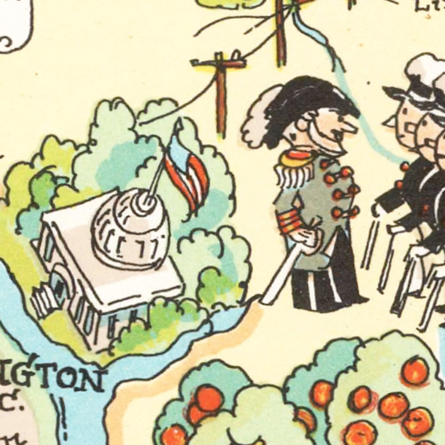 Vintage Map of Maryland 1935