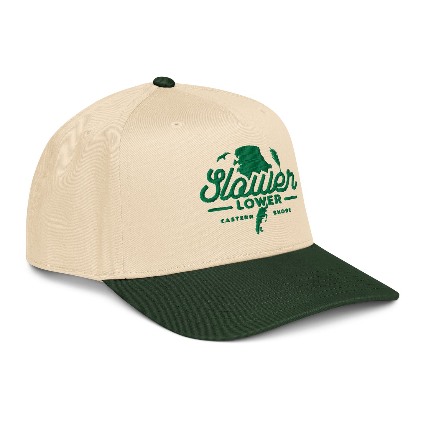 Slower Lower | Hat-greennatural-Shore Lines Apparel Co.™
