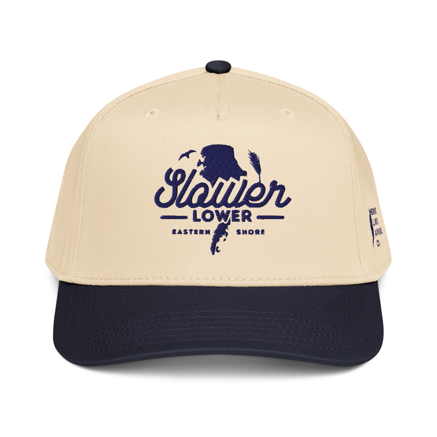 Slower Lower | Hat-navynatural-Shore Lines Apparel Co.™