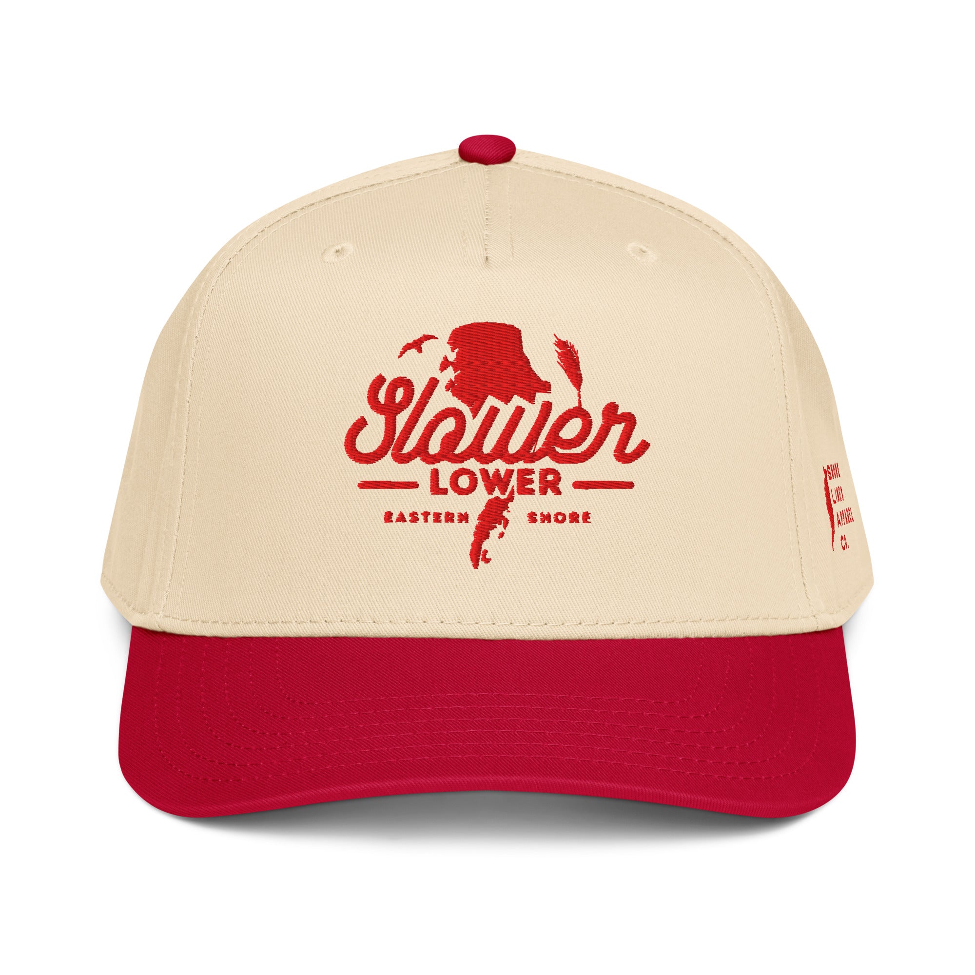Slower Lower | Hat-rednatural-Shore Lines Apparel Co.™
