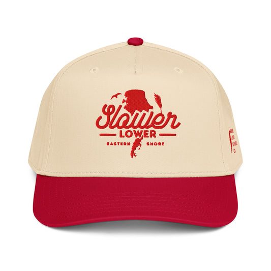 Slower Lower | Hat-rednatural-Shore Lines Apparel Co.™
