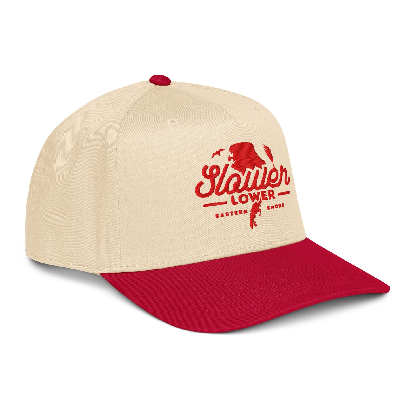 Slower Lower | Hat-rednatural-Shore Lines Apparel Co.™