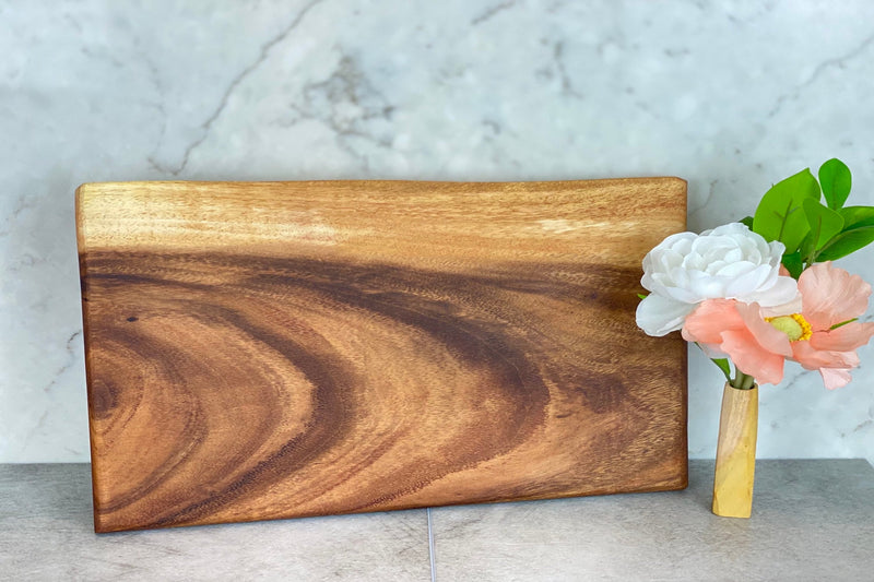 Medium Live Edge Square End Board