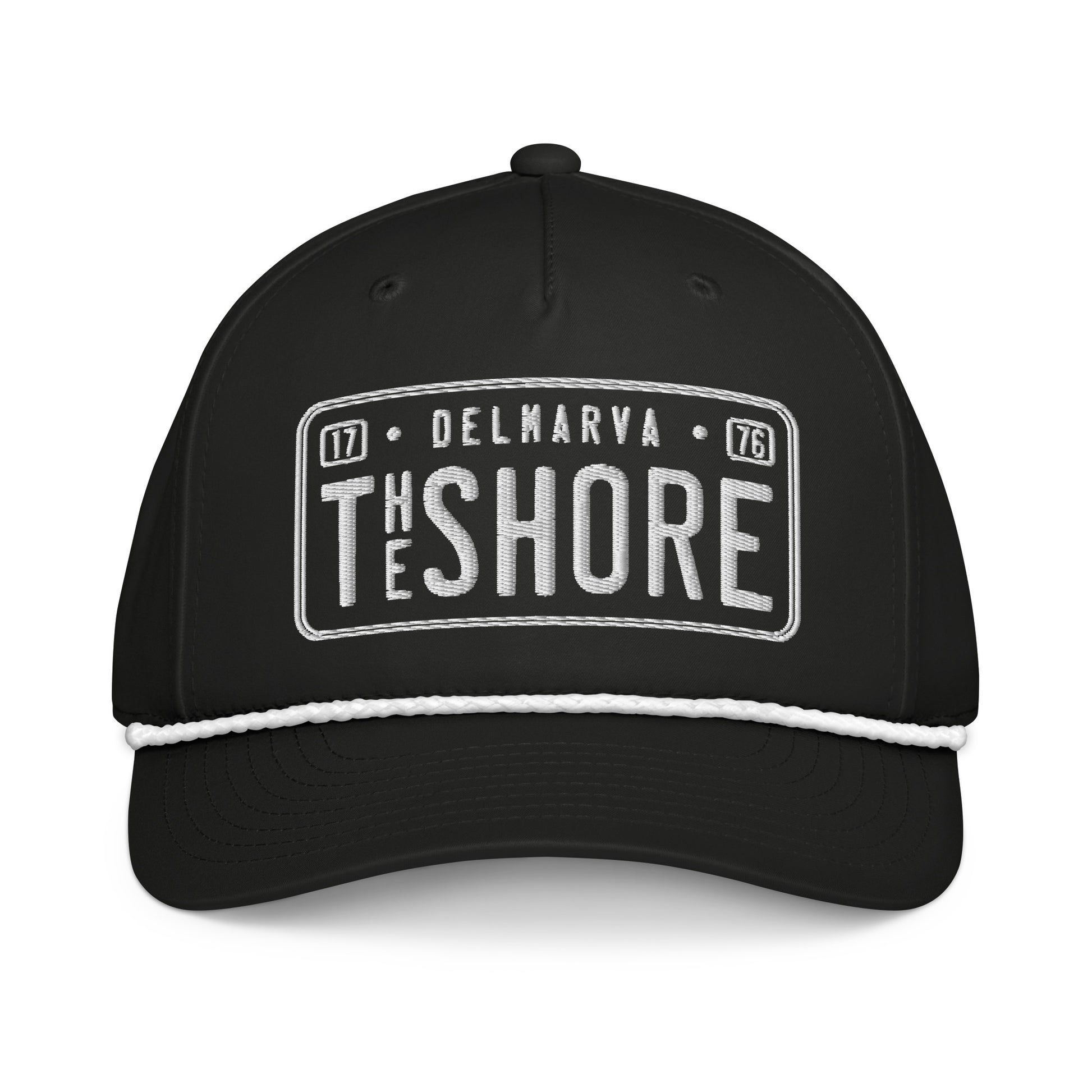 License Plate | Rope Hat-blackwhite-Shore Lines Apparel Co.
