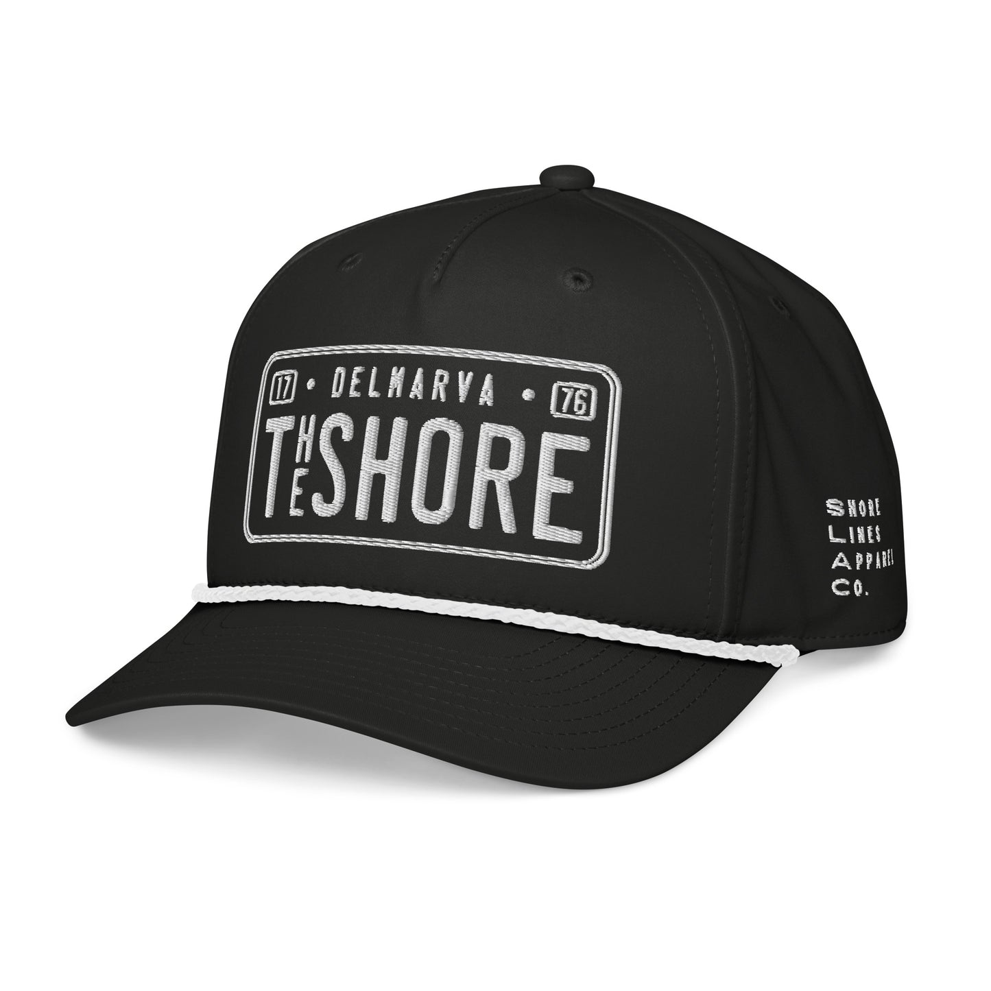 License Plate | Rope Hat-blackwhite-Shore Lines Apparel Co.