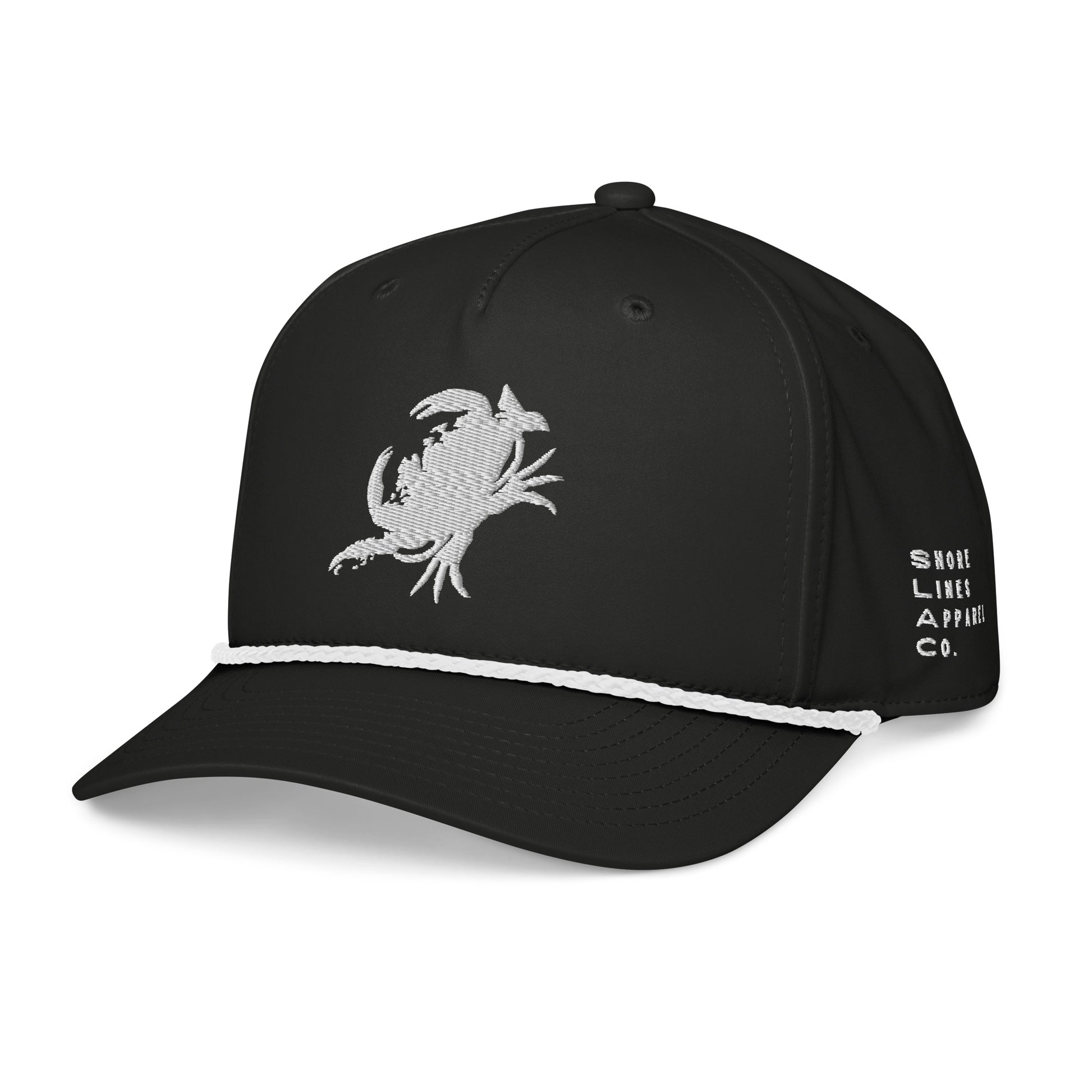 Crabinsula | Rope Hat-blackwhite-Shore Lines Apparel Co.