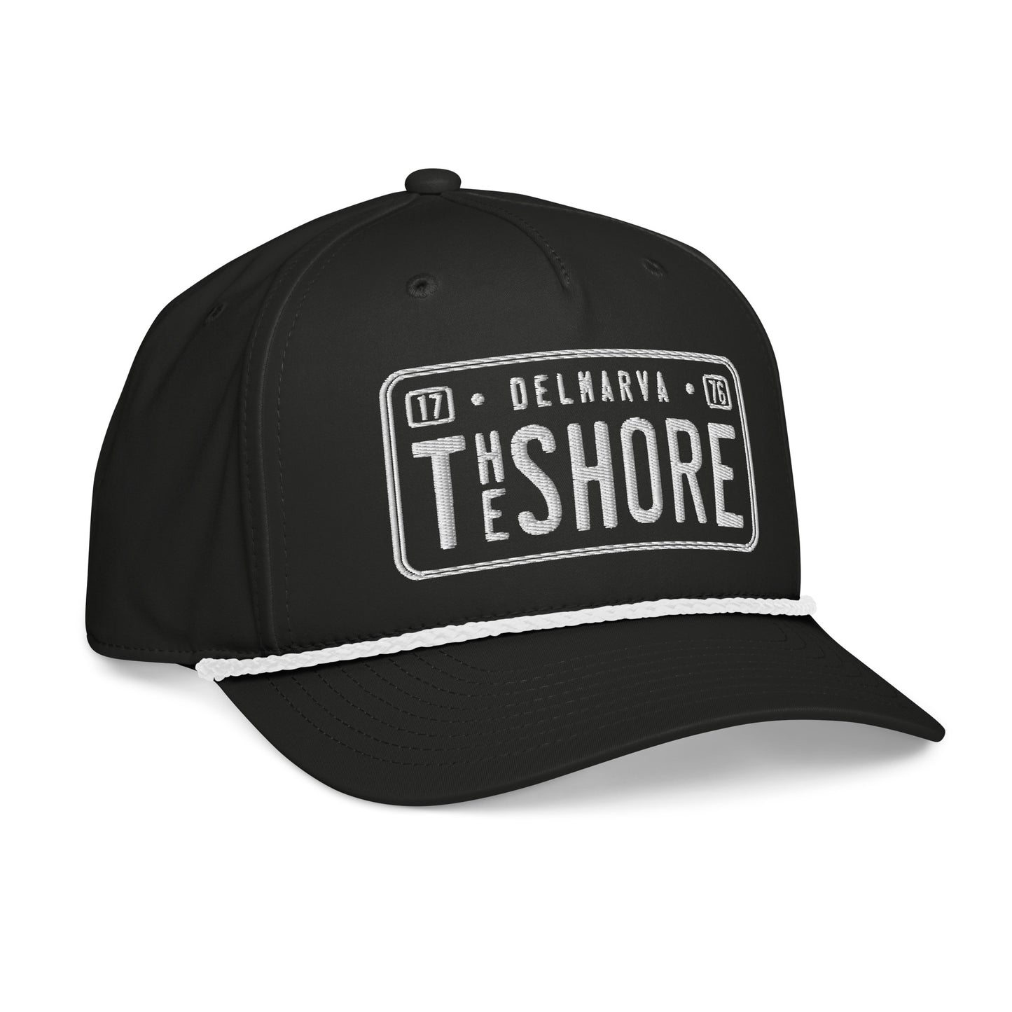 License Plate | Rope Hat-blackwhite-Shore Lines Apparel Co.