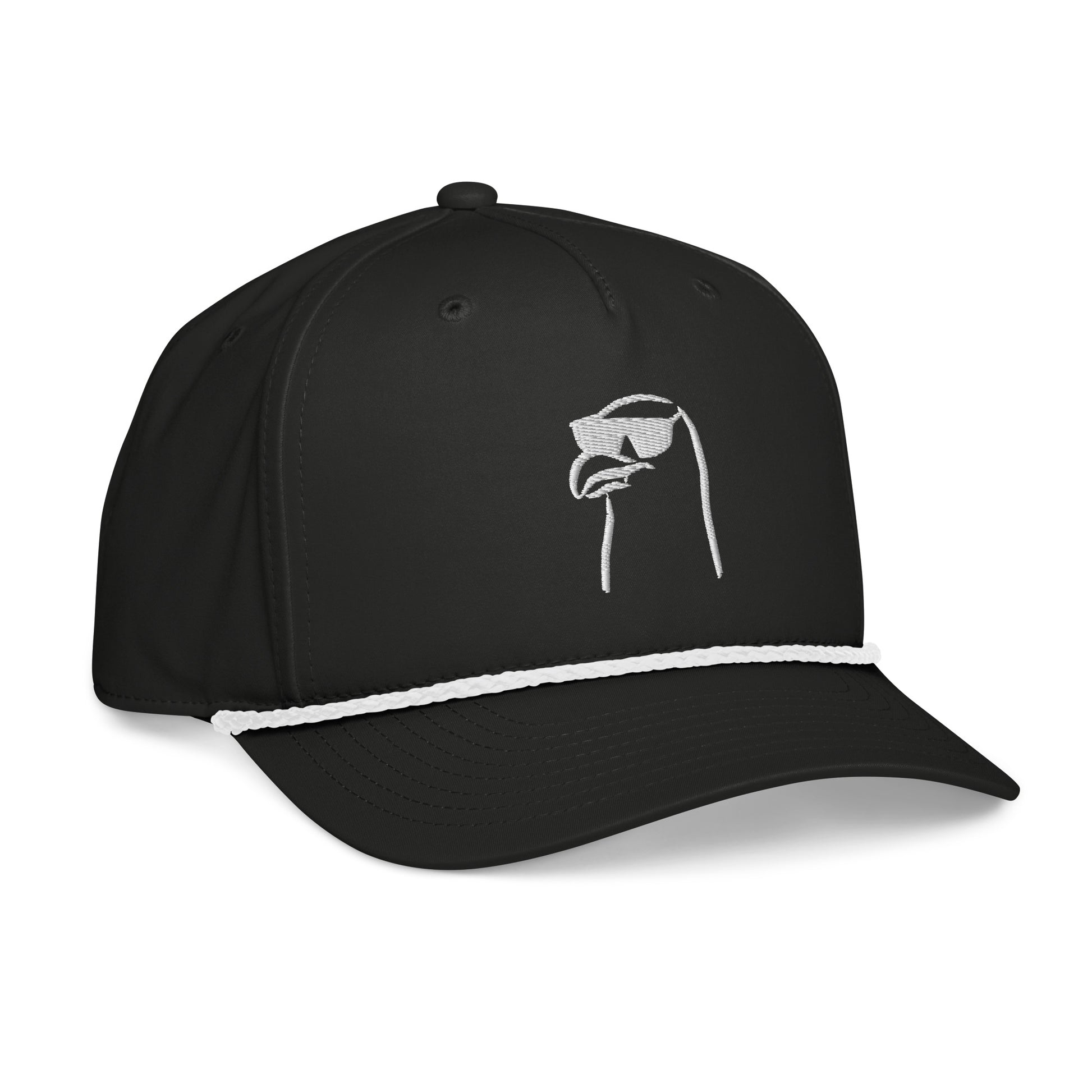 Steve the Seagull | Rope Hat-blackwhite-Shore Lines Apparel Co.