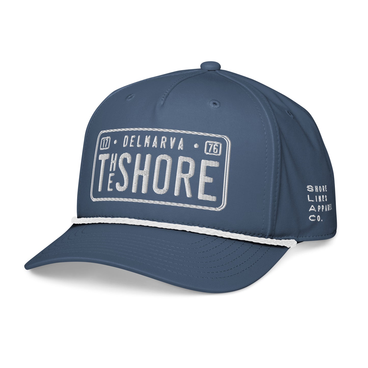 License Plate | Rope Hat-bluewhite-Shore Lines Apparel Co.