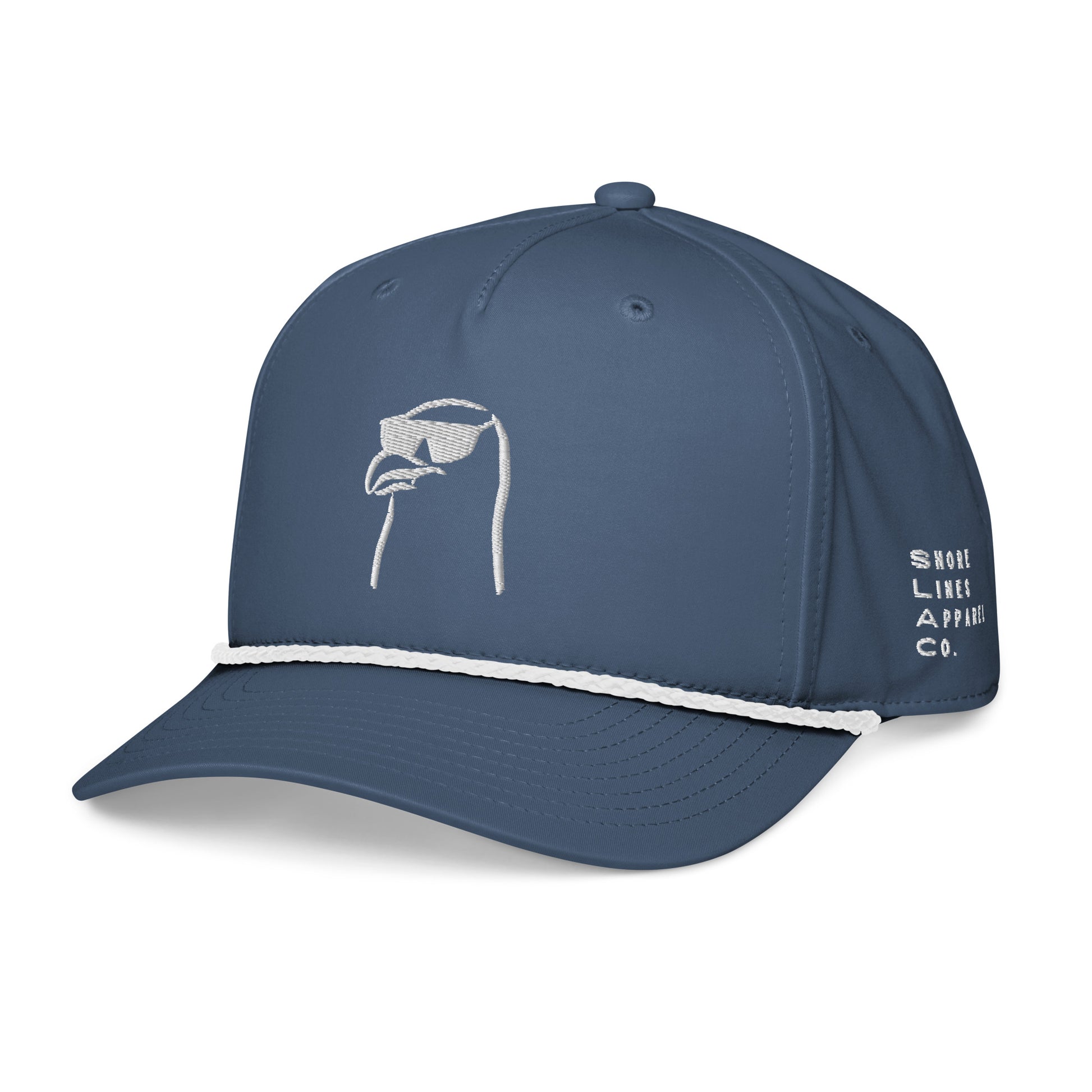 Steve the Seagull | Rope Hat-bluewhite-Shore Lines Apparel Co.