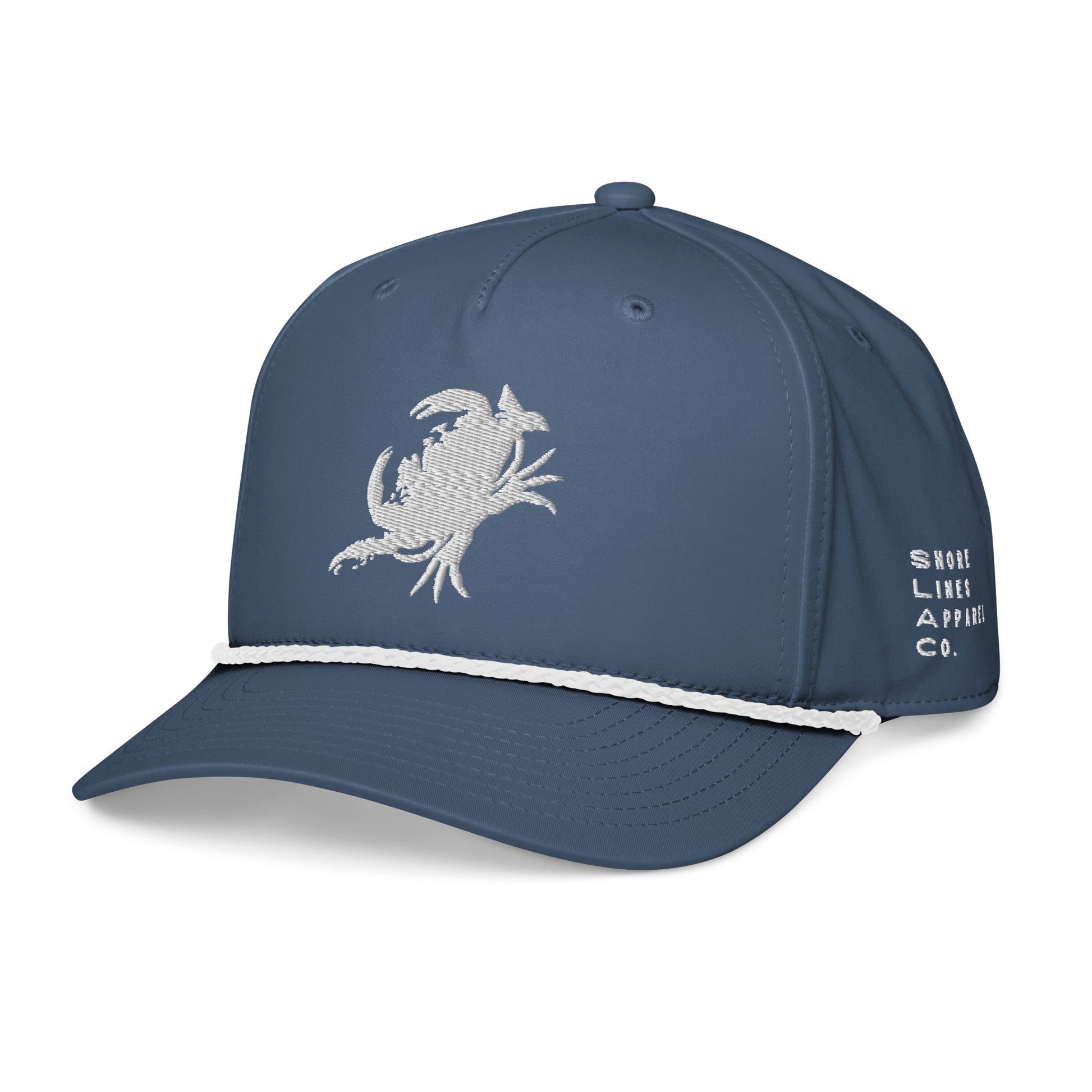 Crabinsula | Rope Hat-bluewhite-Shore Lines Apparel Co.