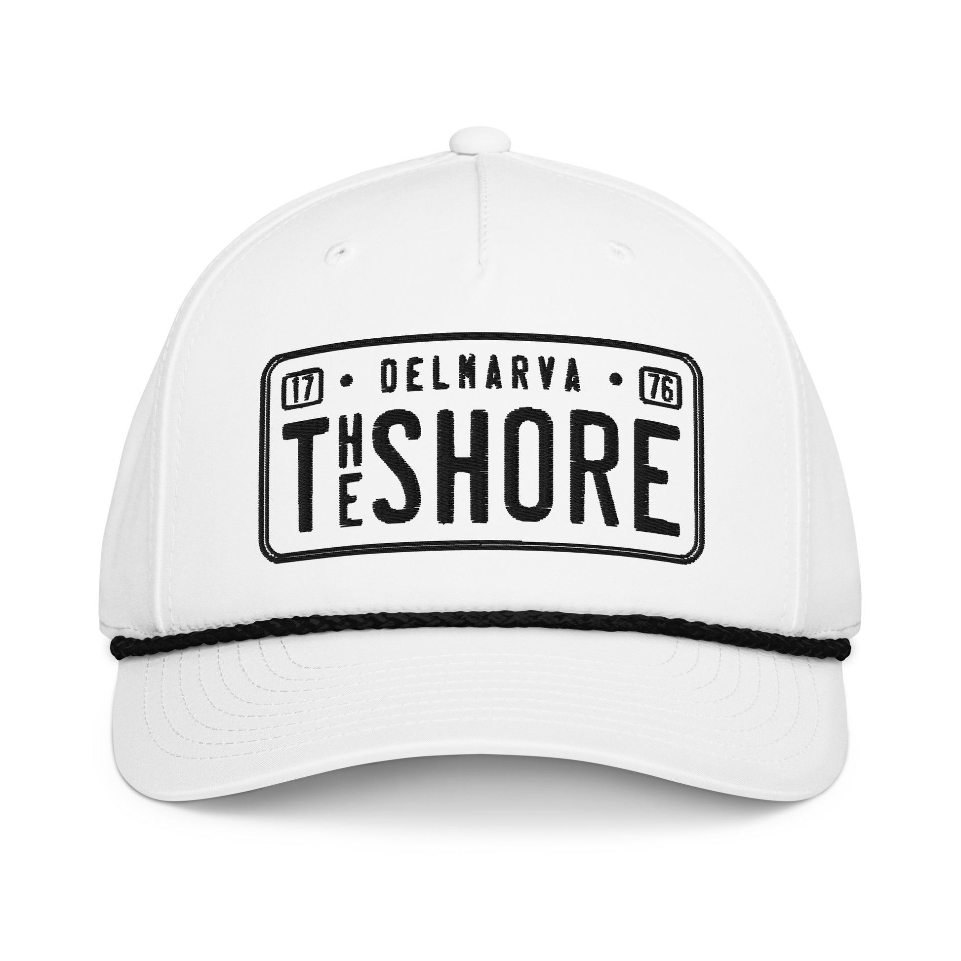 License Plate | Rope Hat-whiteblack-Shore Lines Apparel Co.
