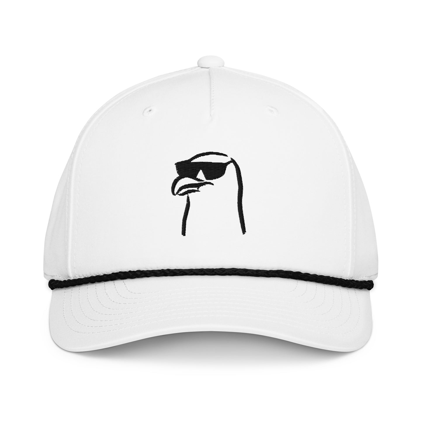 Steve the Seagull | Rope Hat-whiteblack-Shore Lines Apparel Co.