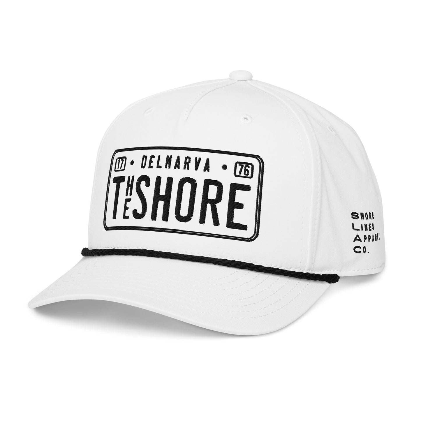 License Plate | Rope Hat-whiteblack-Shore Lines Apparel Co.