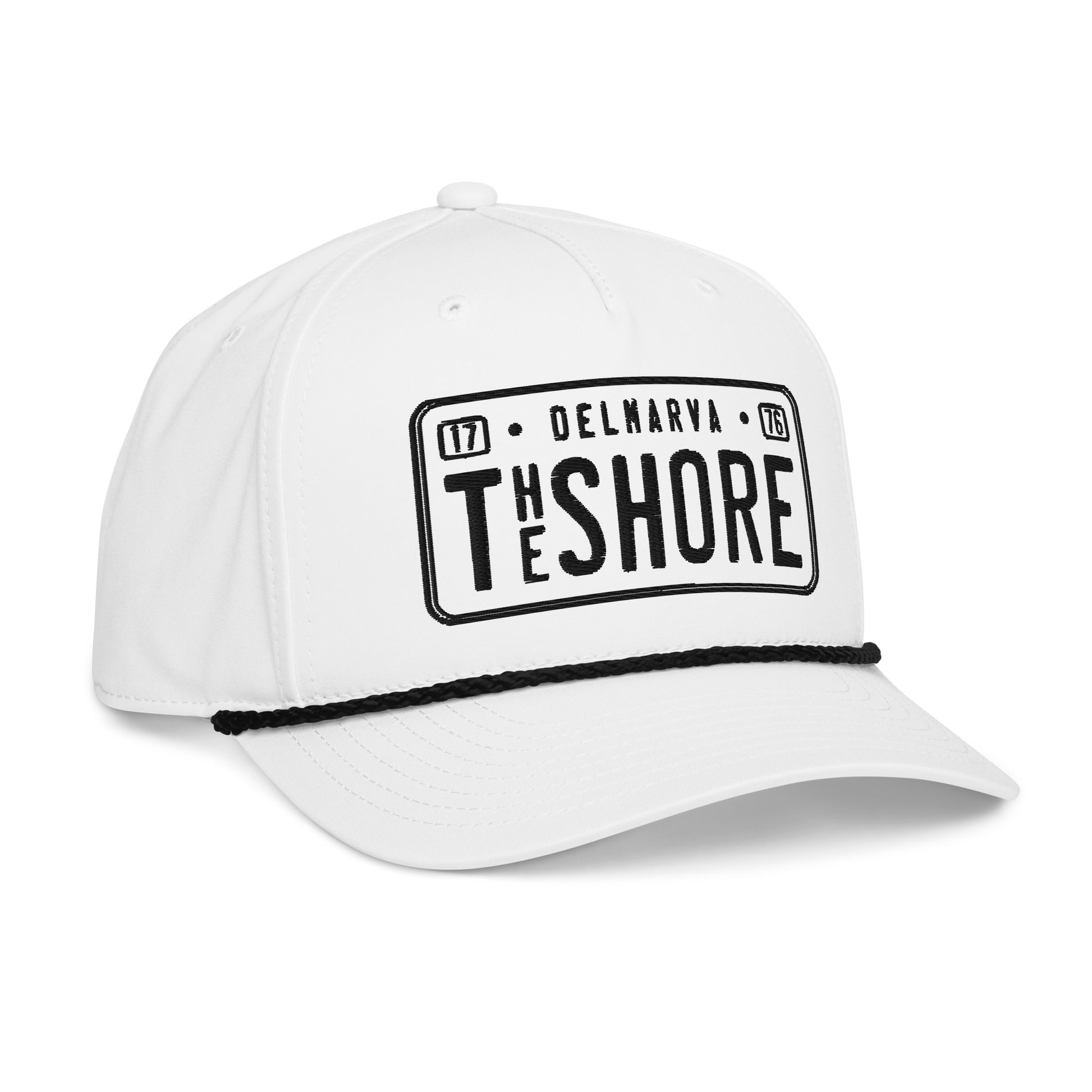 License Plate | Rope Hat-whiteblack-Shore Lines Apparel Co.