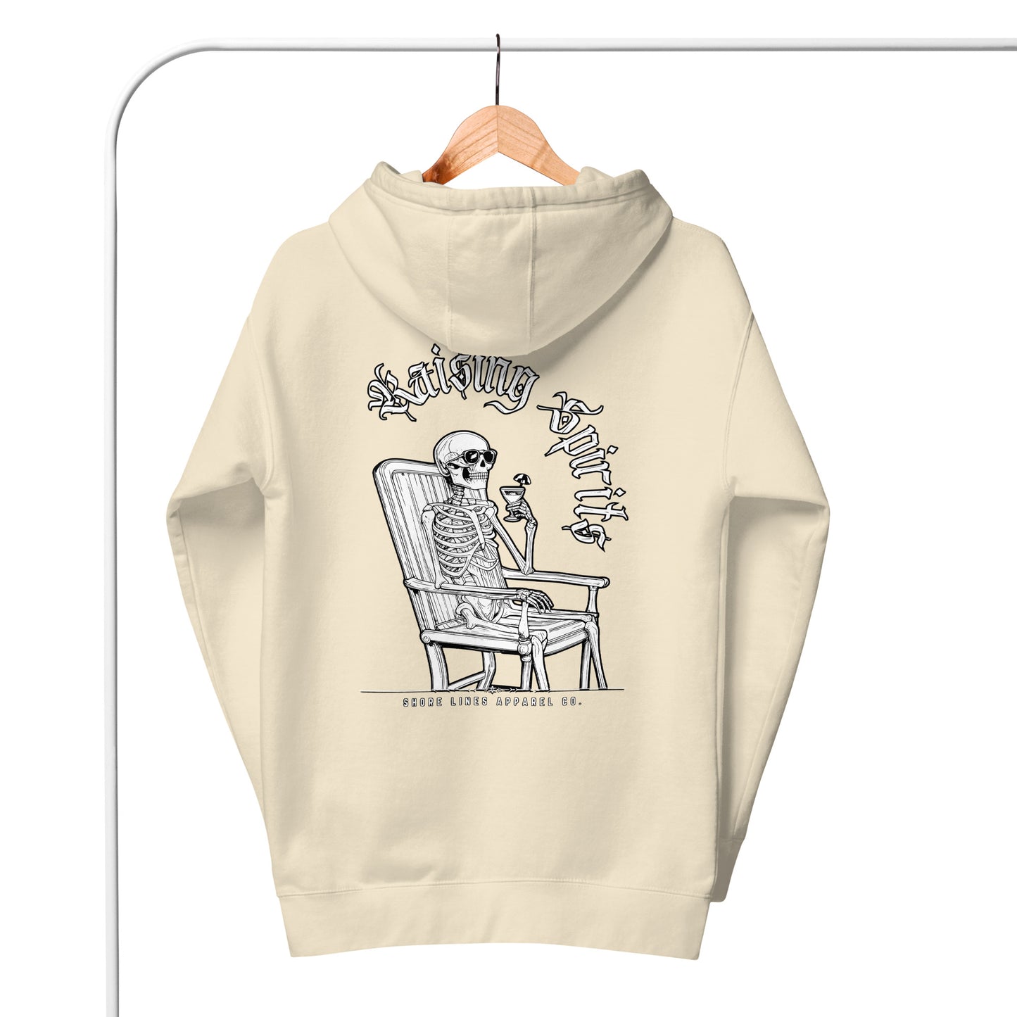 Raising Spirits | Hoodie-bone-Shore Lines Apparel Co.