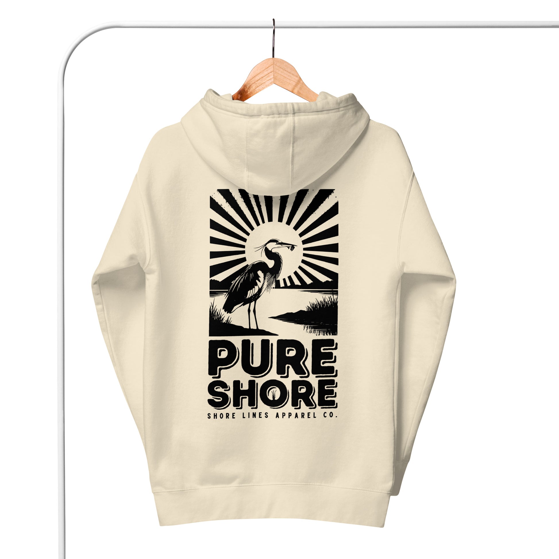Pure Shore | Hoodie-bone-Shore Lines Apparel Co.