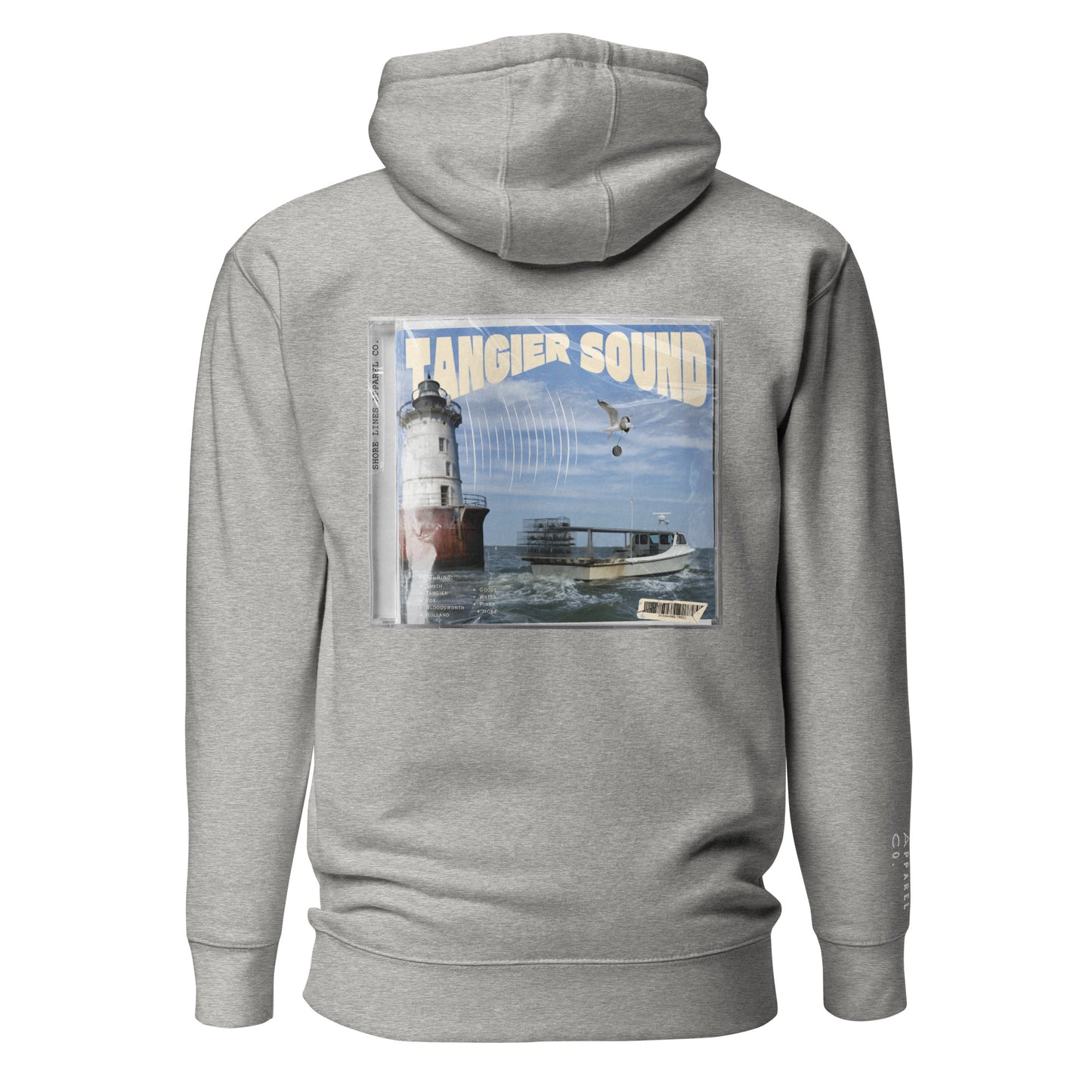 Tangier Sound | Hoodie-carbongrey-Shore Lines Apparel Co.