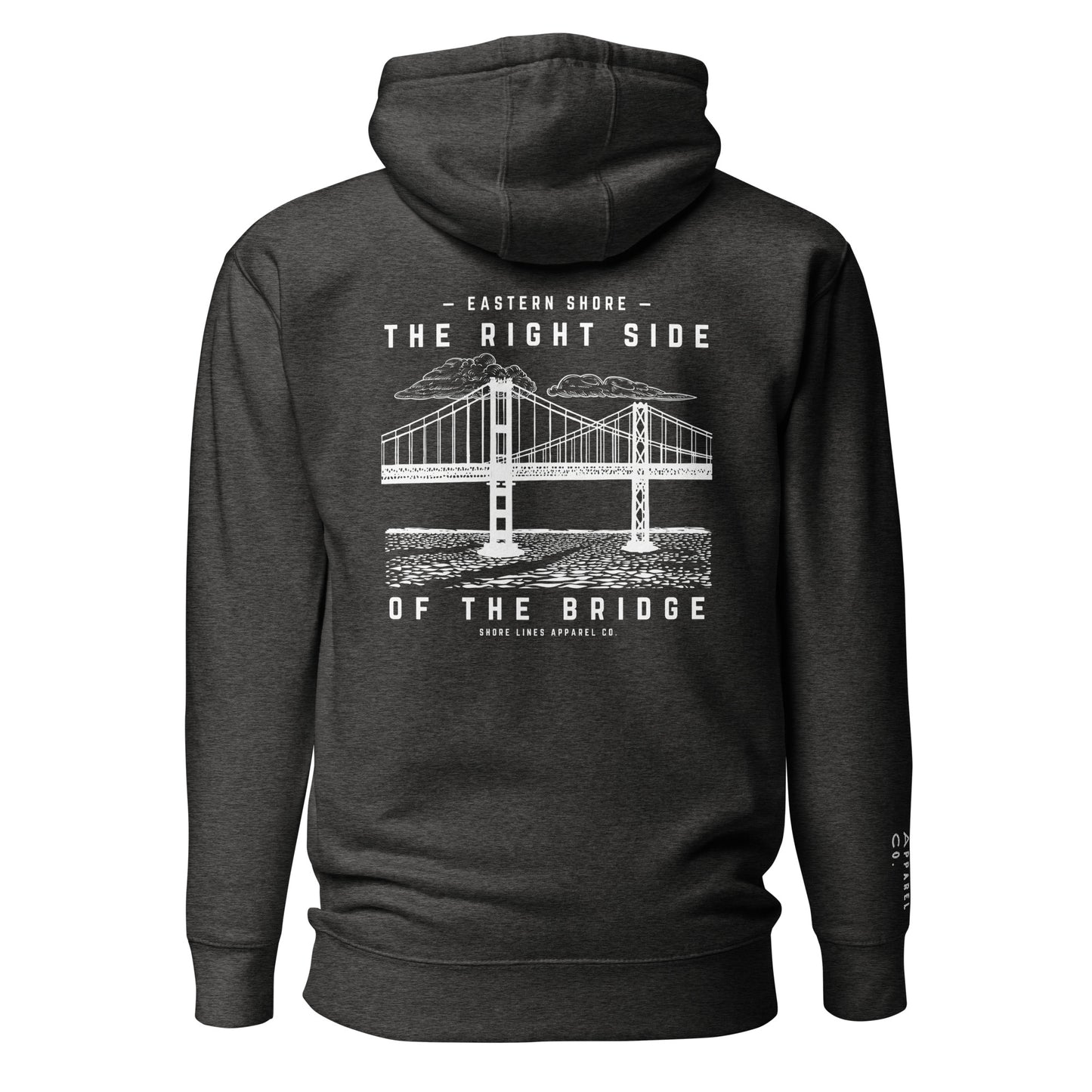 The Right Side CBB | Hoodie-charcoal-Shore Lines Apparel Co.