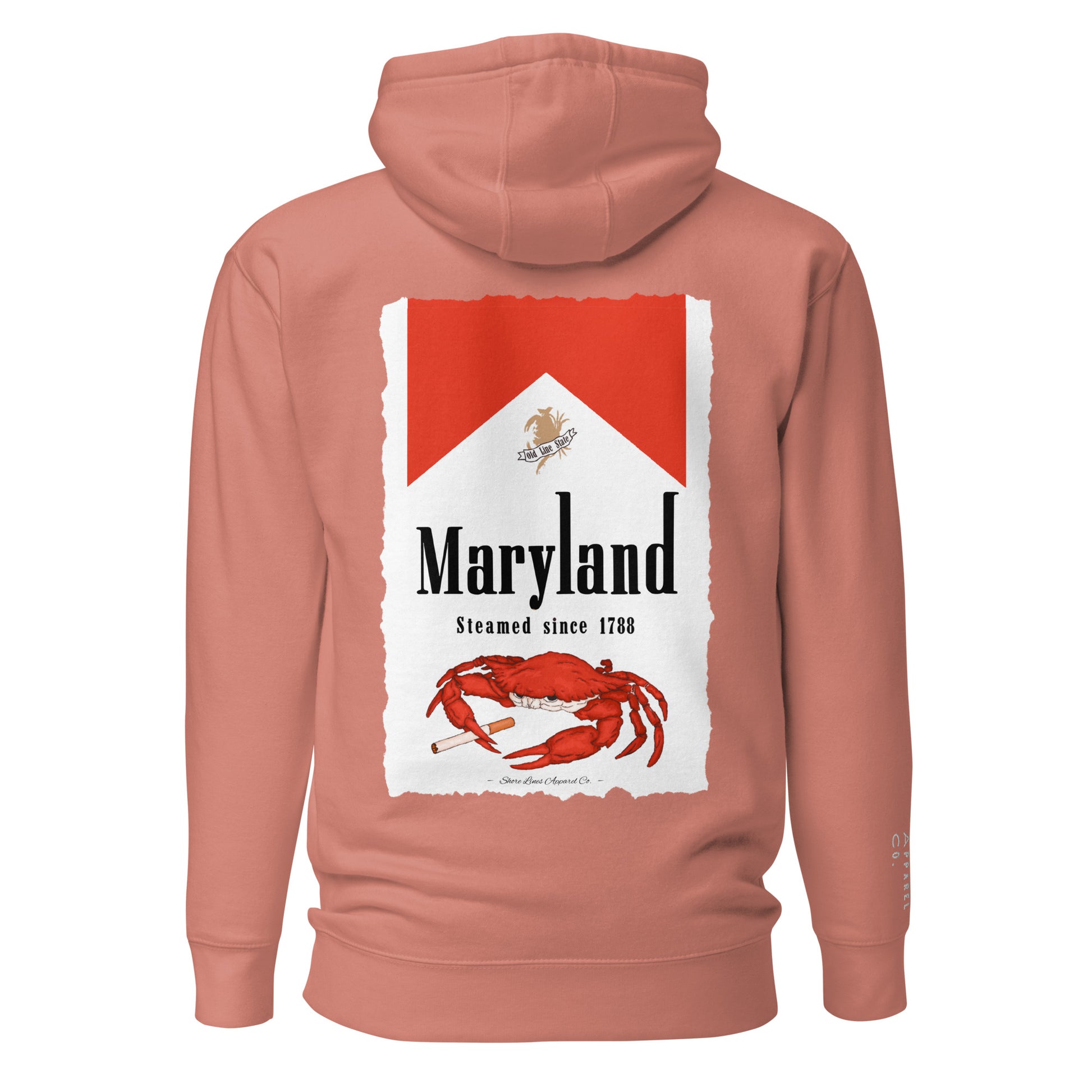 Maryland | Hoodie-dustyrose-Shore Lines Apparel Co.