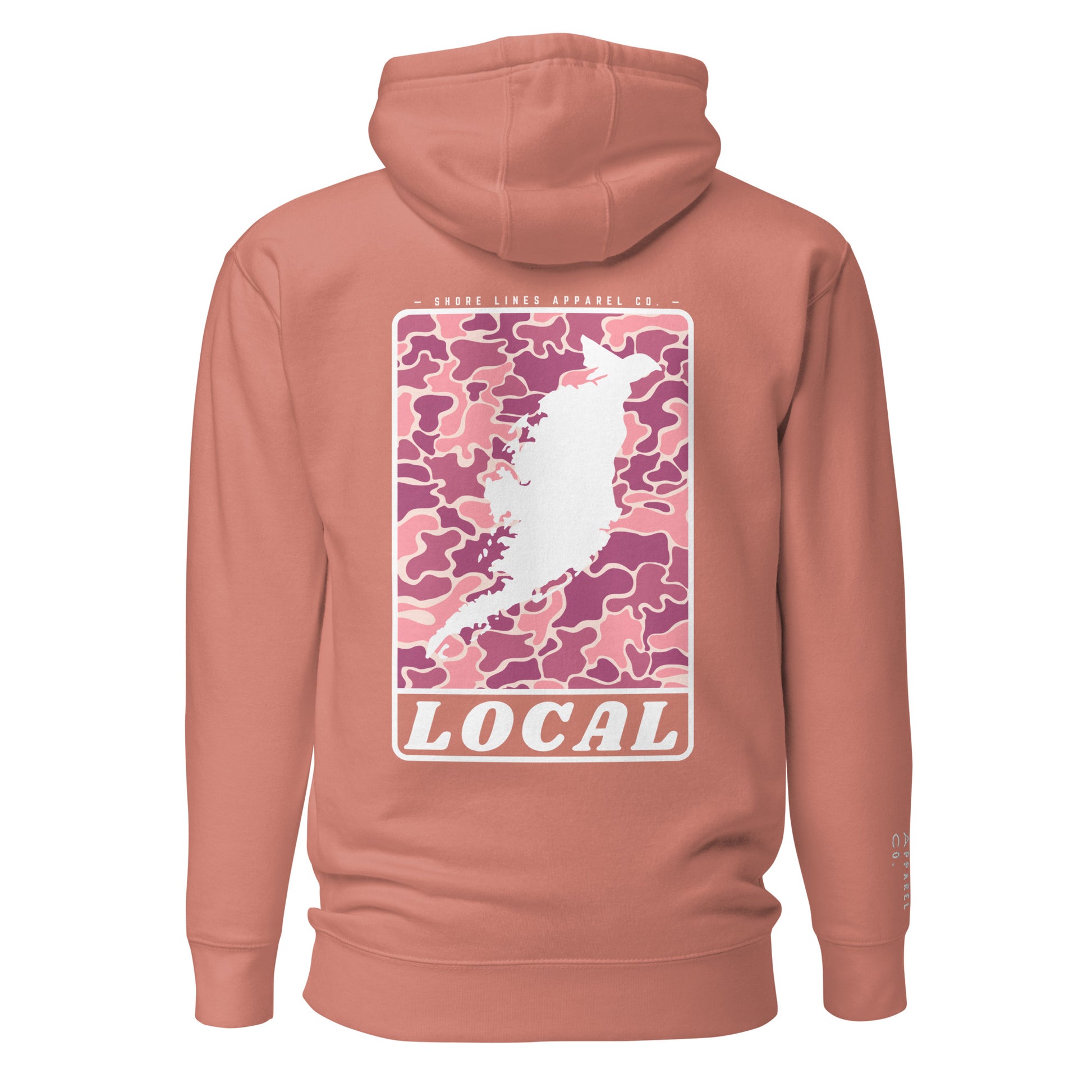 LOCAL (pink) | Hoodie-dustyrose-Shore Lines Apparel Co.