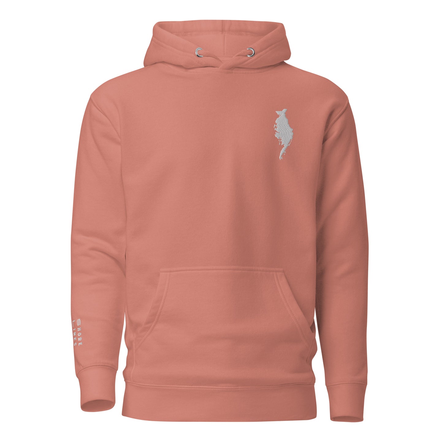 LOCAL (pink) | Hoodie-dustyrose-Shore Lines Apparel Co.