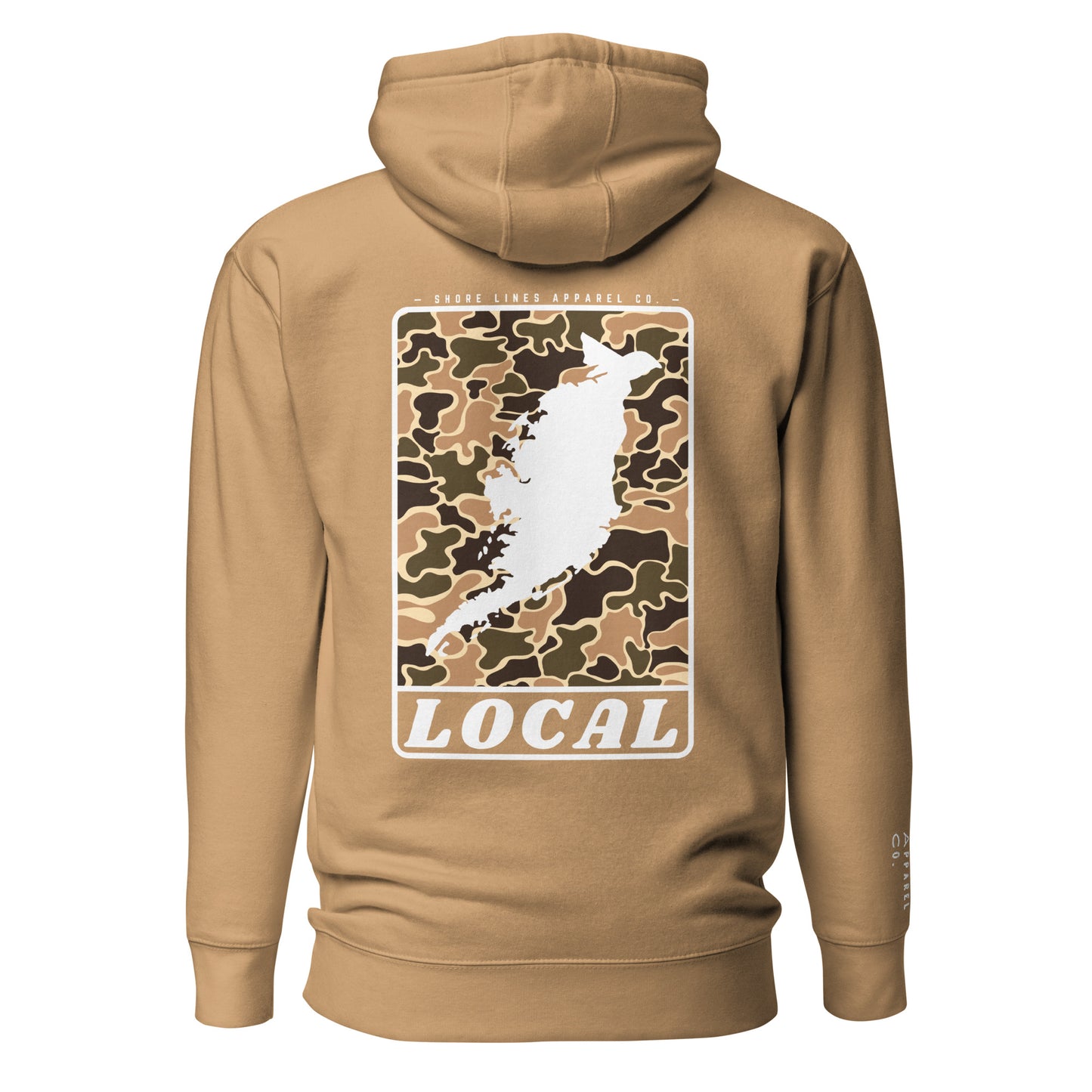 LOCAL | Hoodie-khaki-Shore Lines Apparel Co.