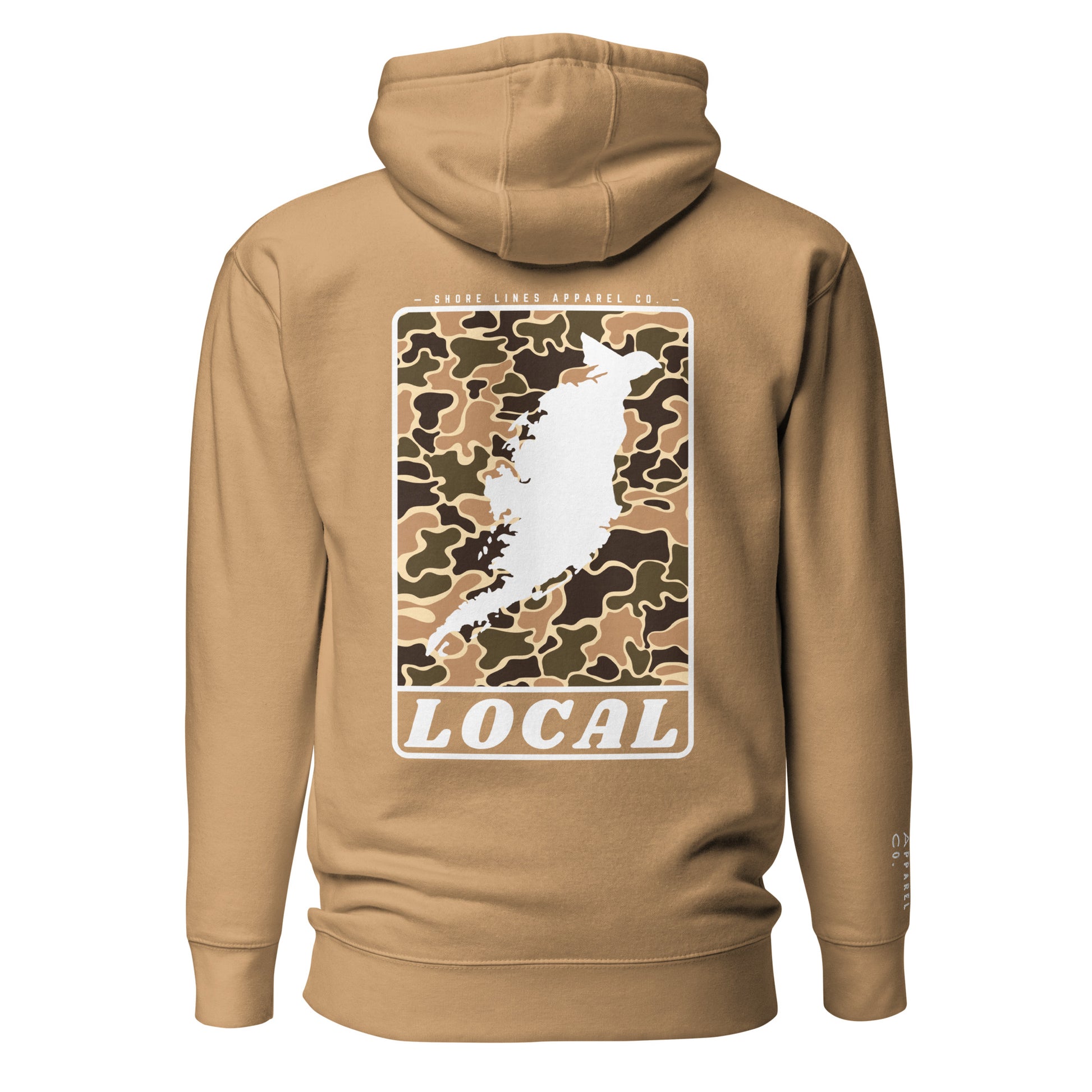 LOCAL | Hoodie-khaki-Shore Lines Apparel Co.