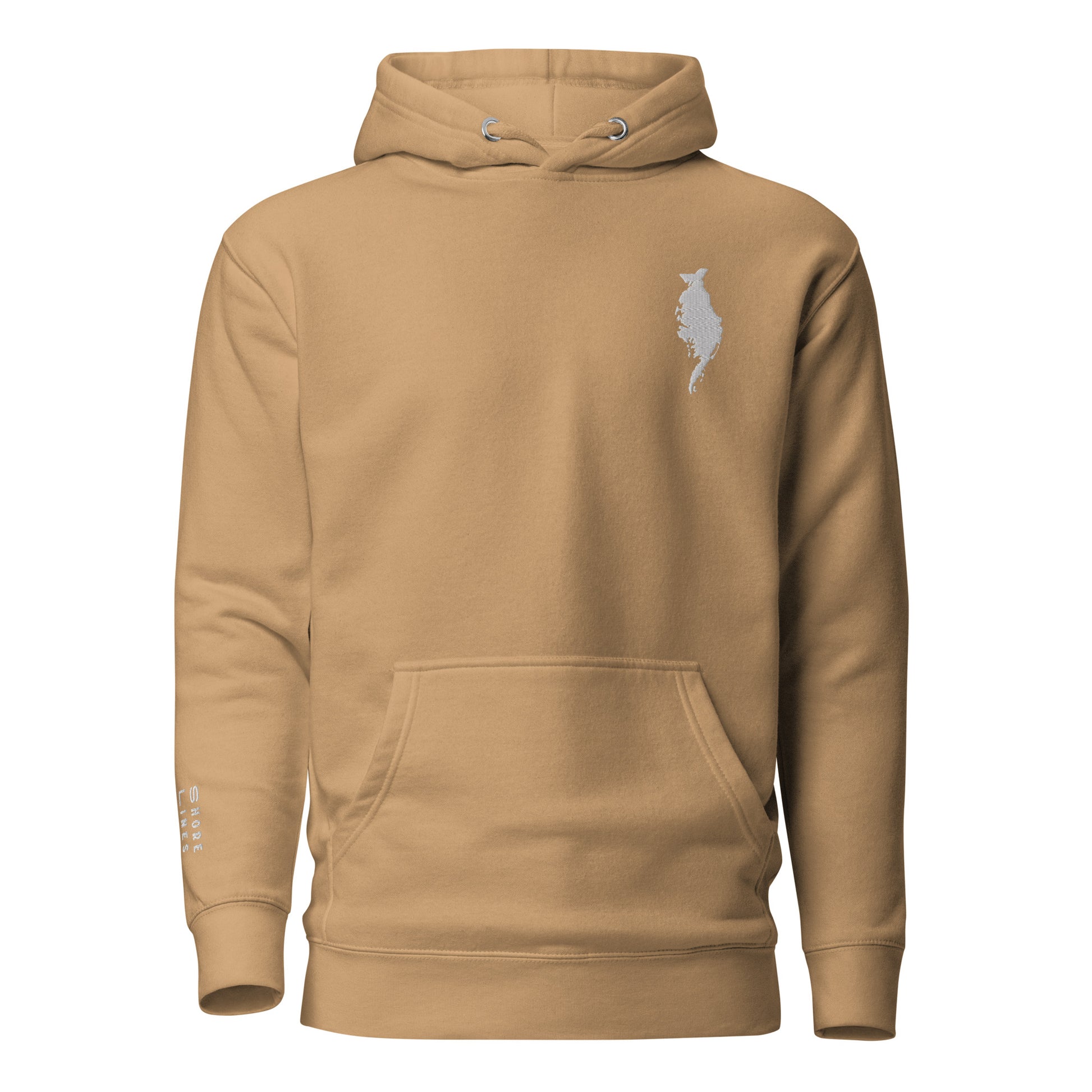 Tangier Sound | Hoodie-khaki-Shore Lines Apparel Co.