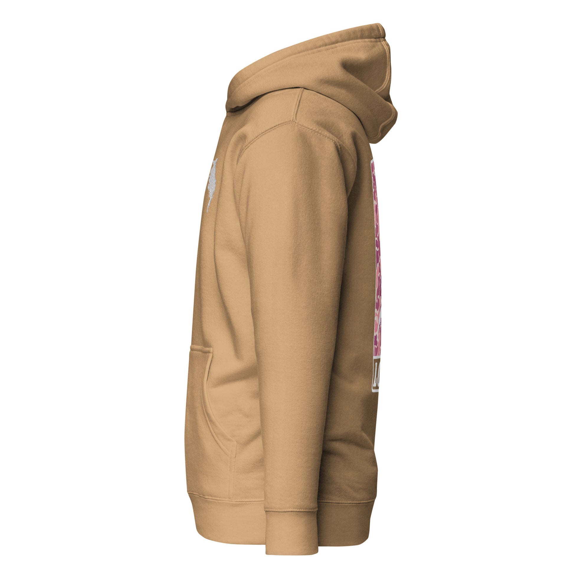 LOCAL (pink) | Hoodie-khaki-Shore Lines Apparel Co.