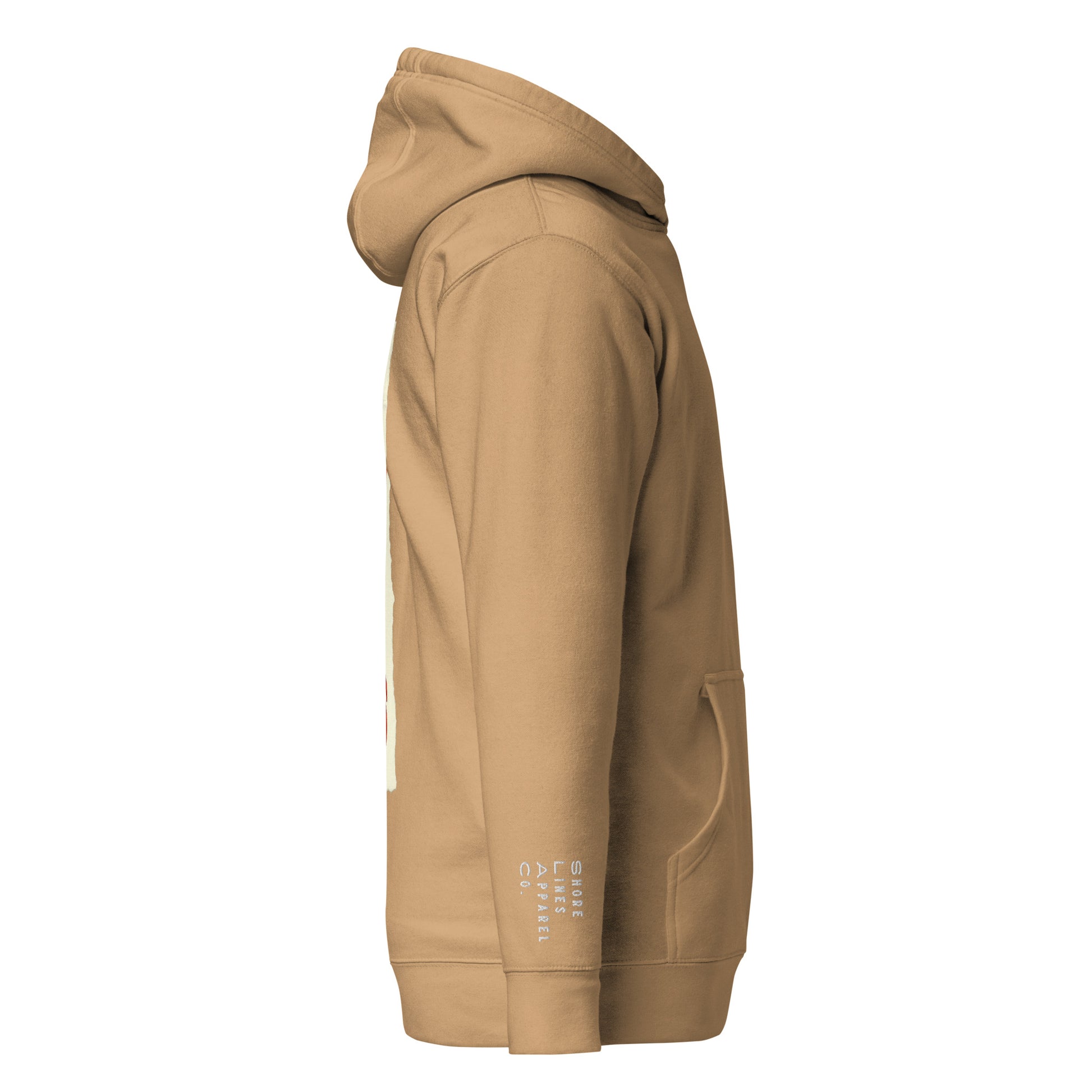 Maryland | Hoodie-khaki-Shore Lines Apparel Co.