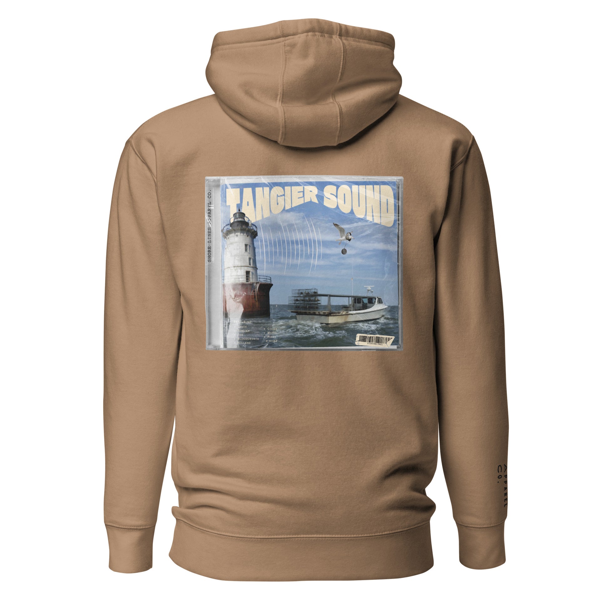 Tangier Sound | Hoodie-latte-Shore Lines Apparel Co.