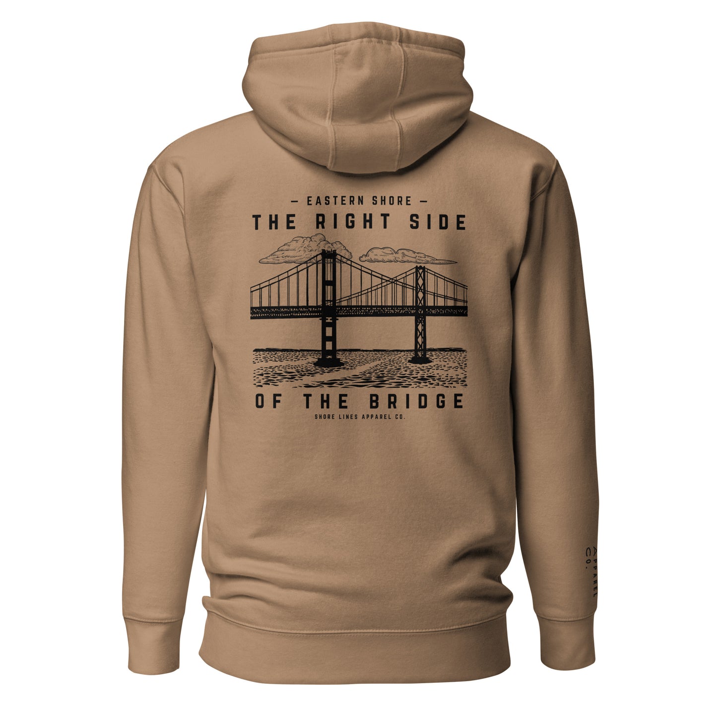 The Right Side CBB | Hoodie-latte-Shore Lines Apparel Co.