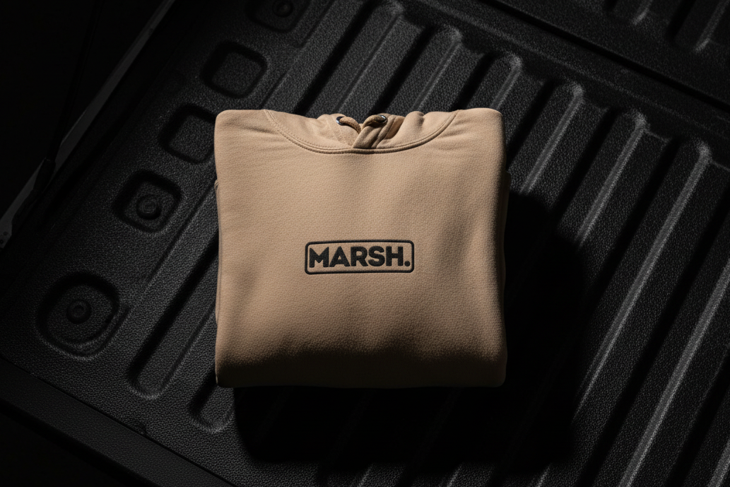 The MARSH | Hoodie-latte-Shore Lines Apparel Co.