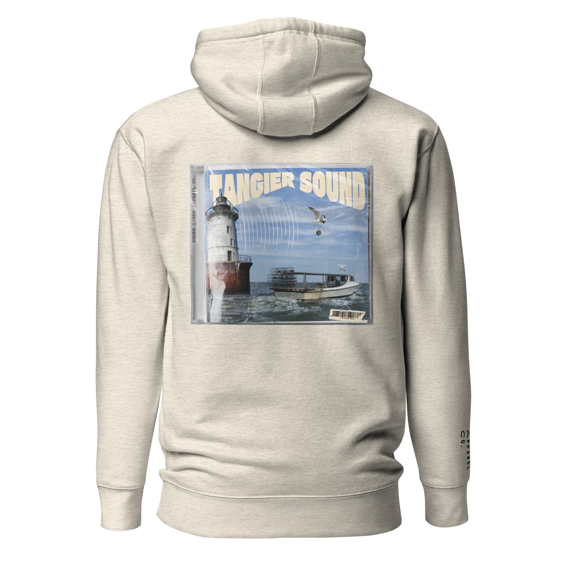 Tangier Sound | Hoodie-oatmeal-Shore Lines Apparel Co.