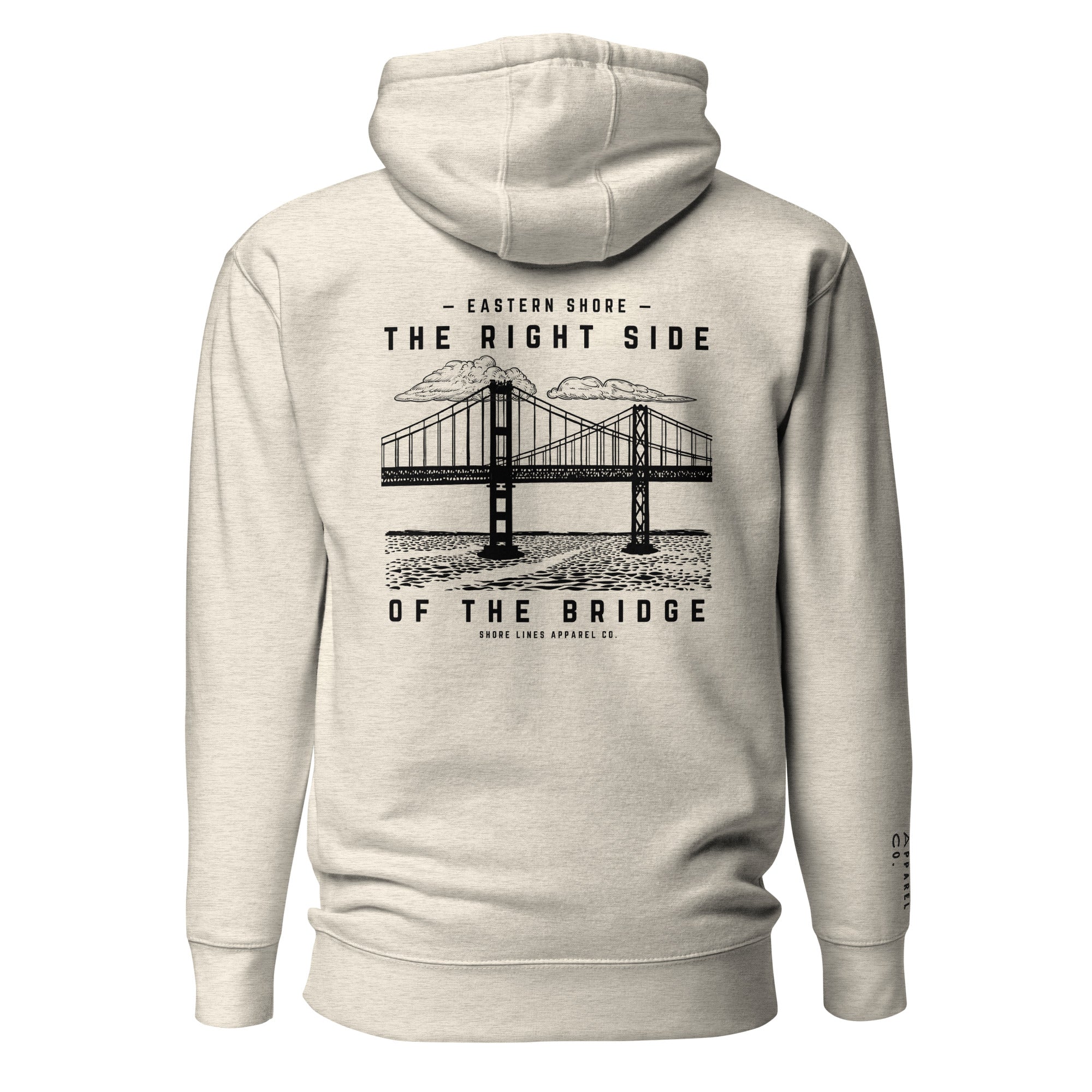 The Right Side CBB | Hoodie-oatmeal-Shore Lines Apparel Co.