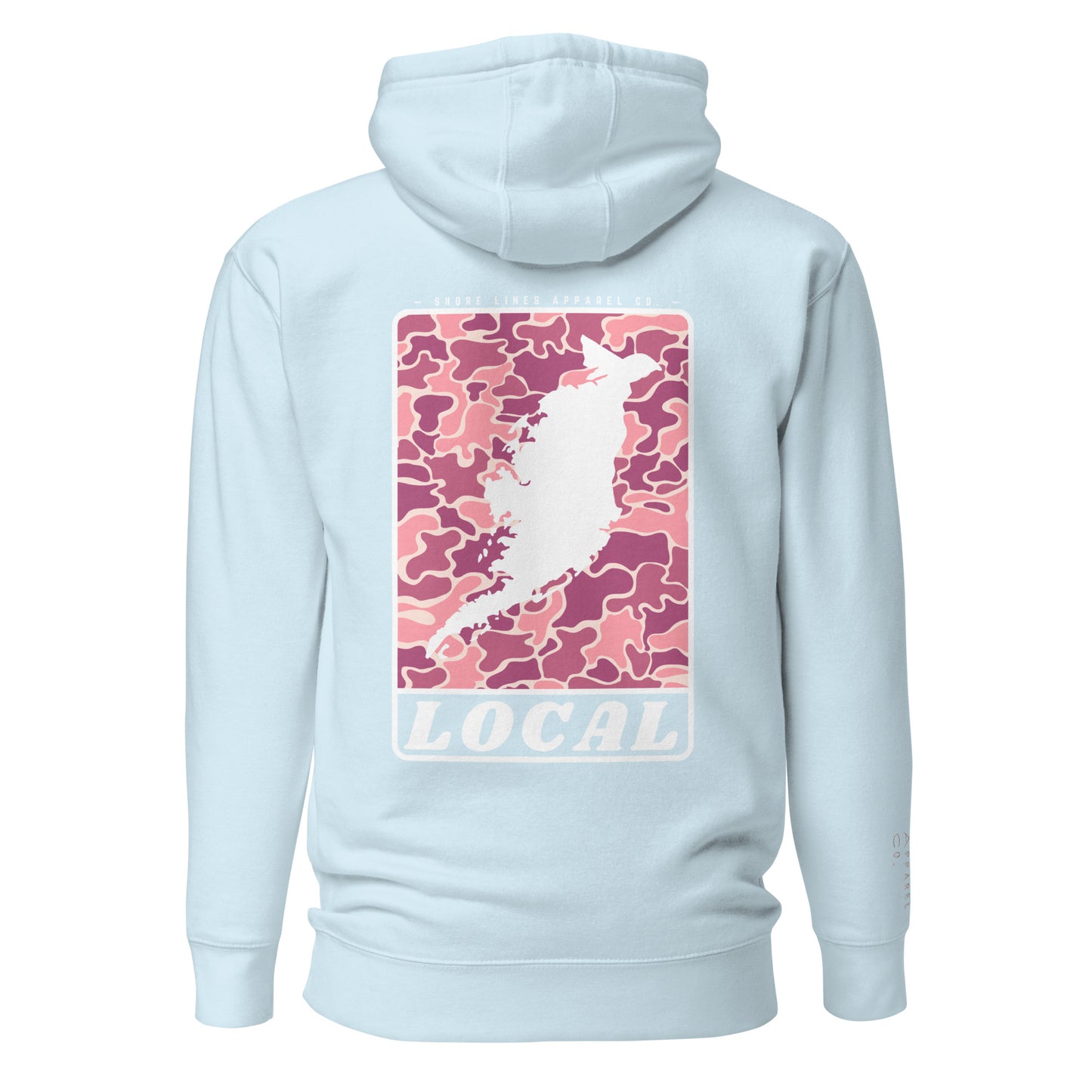 LOCAL (pink) | Hoodie-skyblue-Shore Lines Apparel Co.