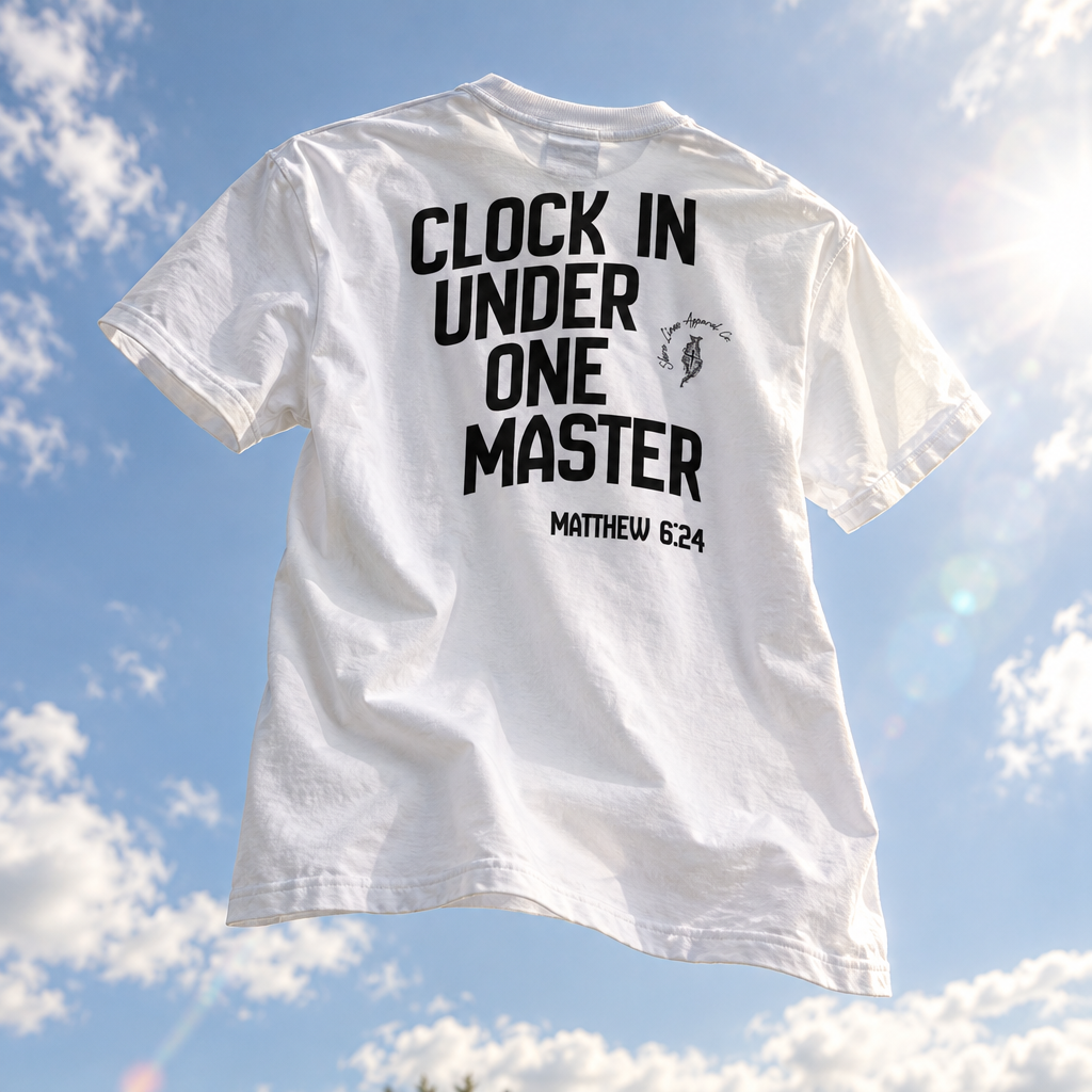 Clock in short sleeve tee, Eastern Shore apparel by Shore Lines Apparel Co.