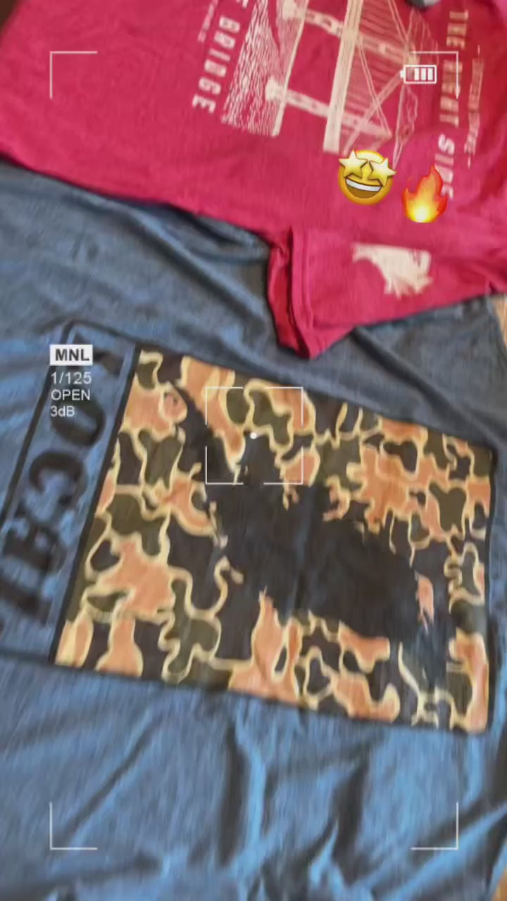 Load video: Unboxing two hoodies: charcoal and dusty rose colors.