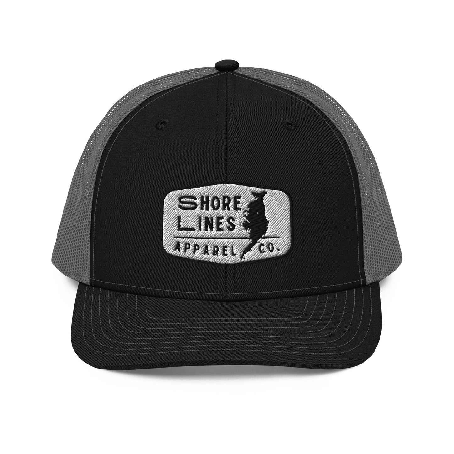 Shore Lines Patch | Hat-black-Shore Lines Apparel Co.