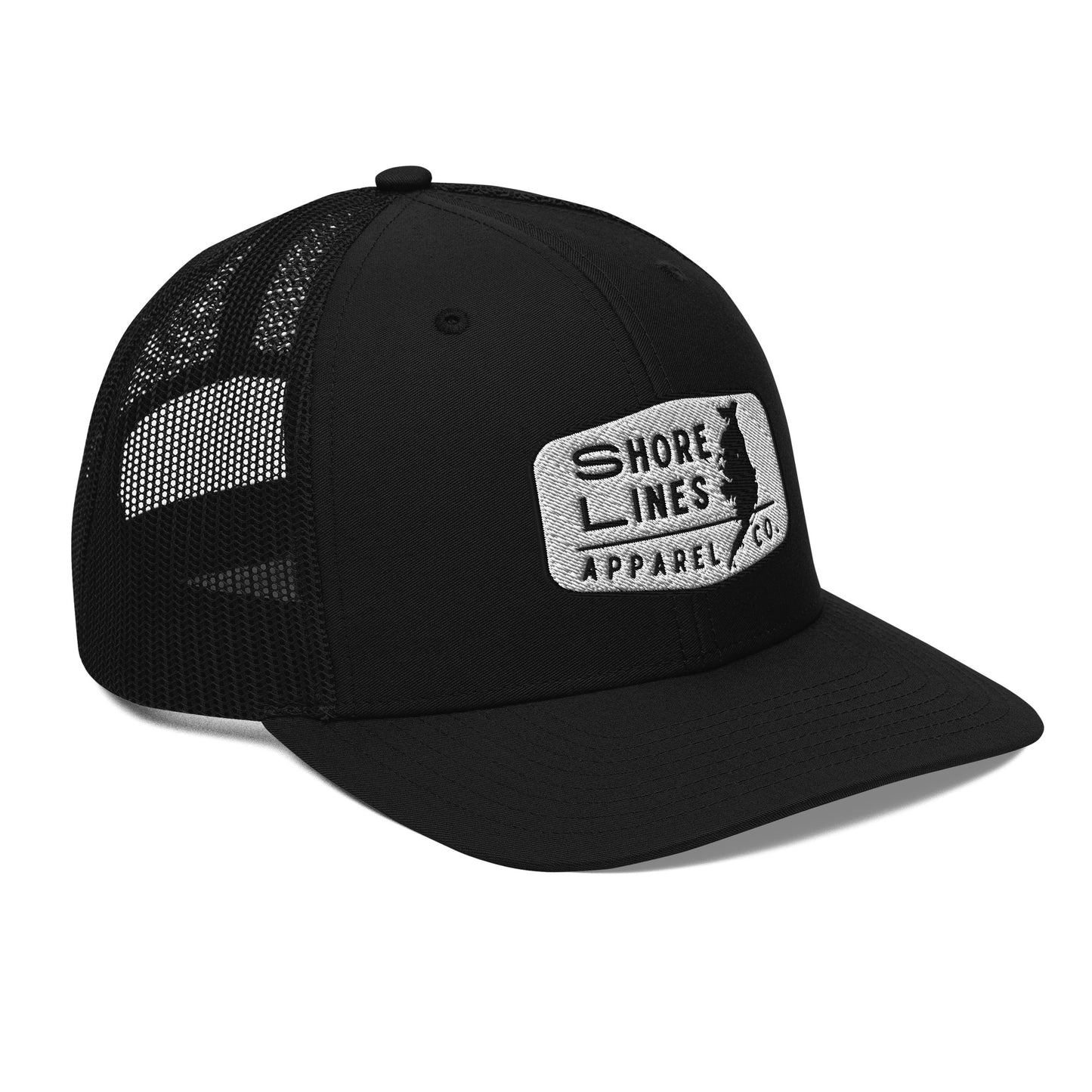 Shore Lines Patch | Hat-black-Shore Lines Apparel Co.