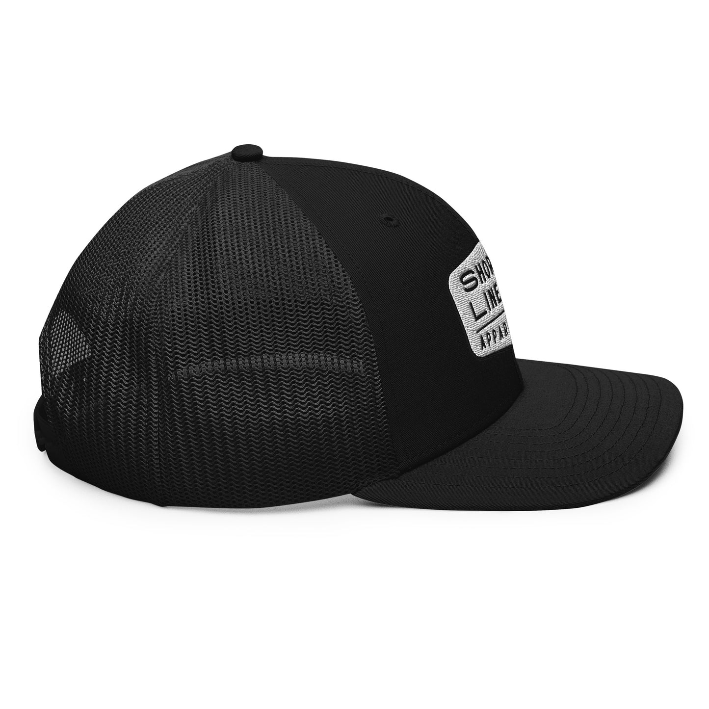 Shore Lines Patch | Hat-black-Shore Lines Apparel Co.